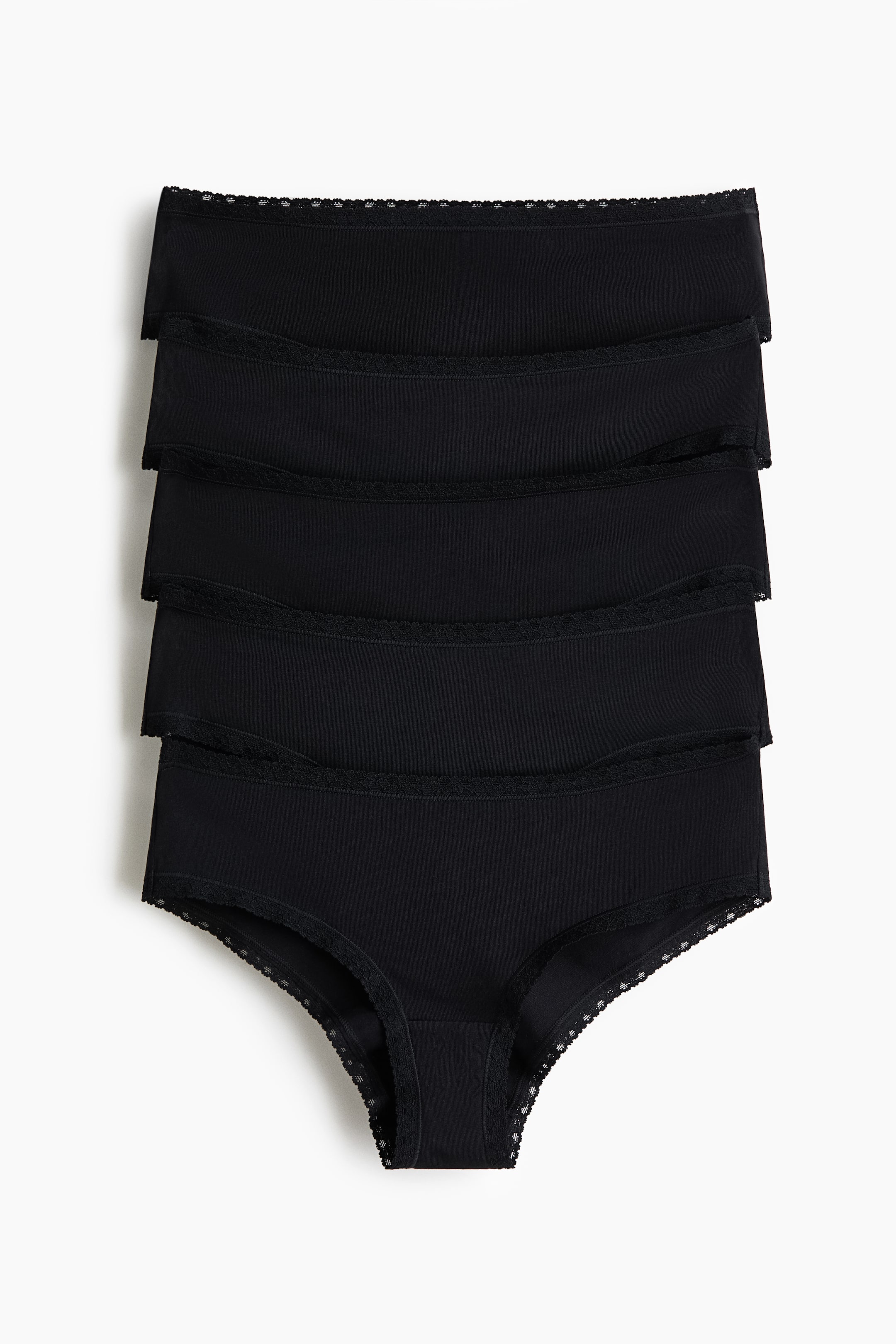 View larger image: 5-pack Cotton Hipster Briefs - Black - Ladies | H&M AU 1