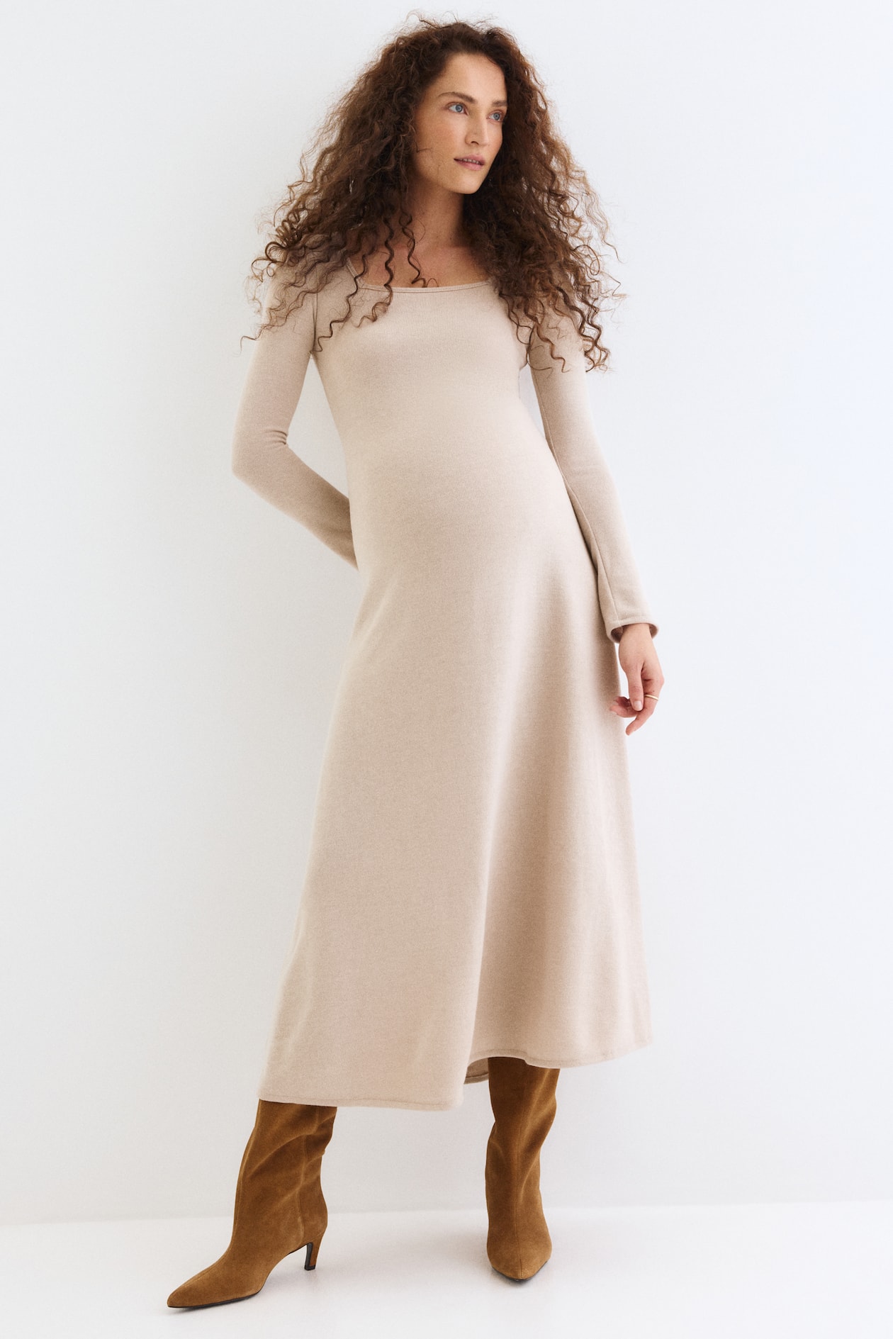 MAMA Fine-Knit Dress