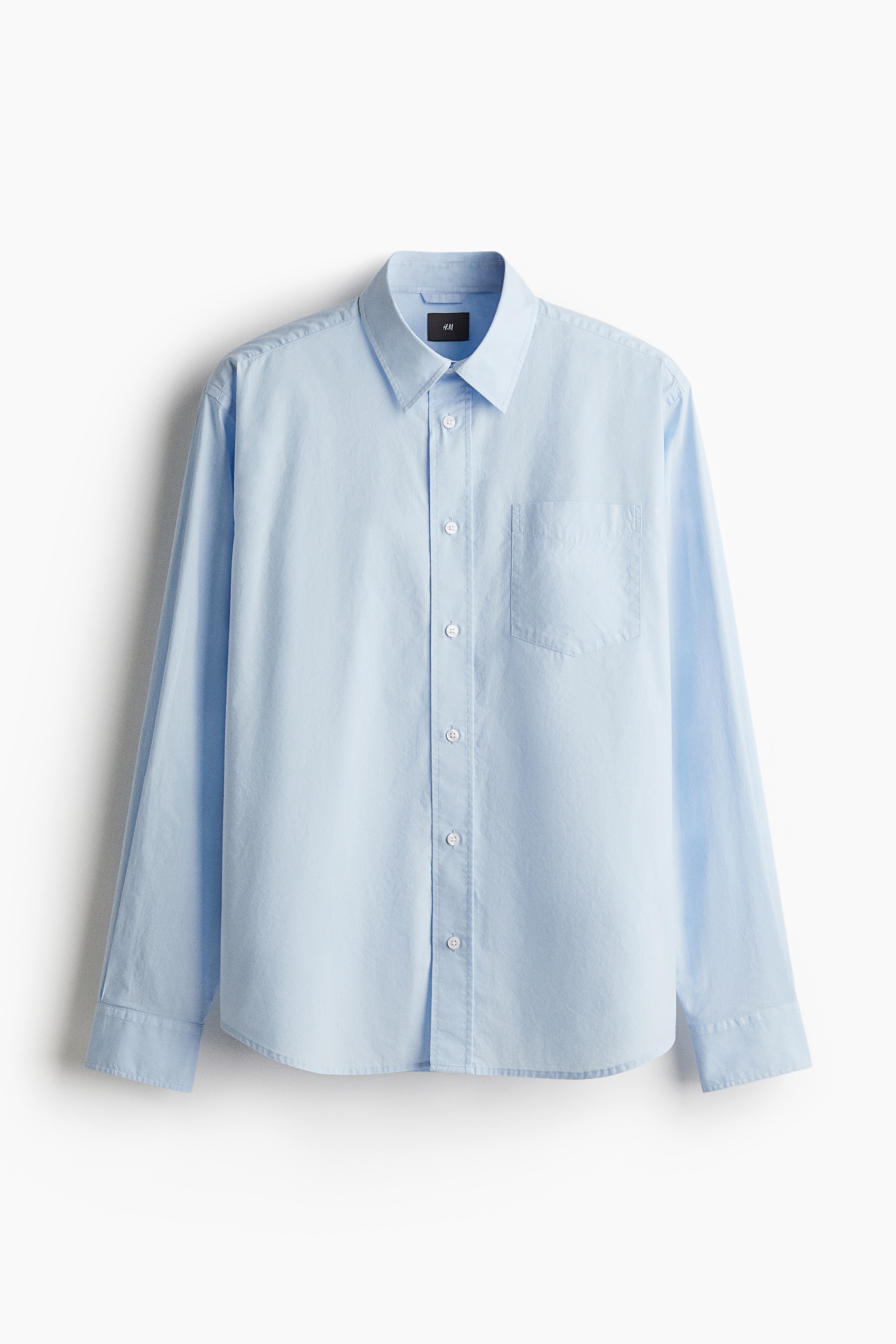 Camicia in popeline Regular Fit - Azzurro/righe/Azzurro/righe