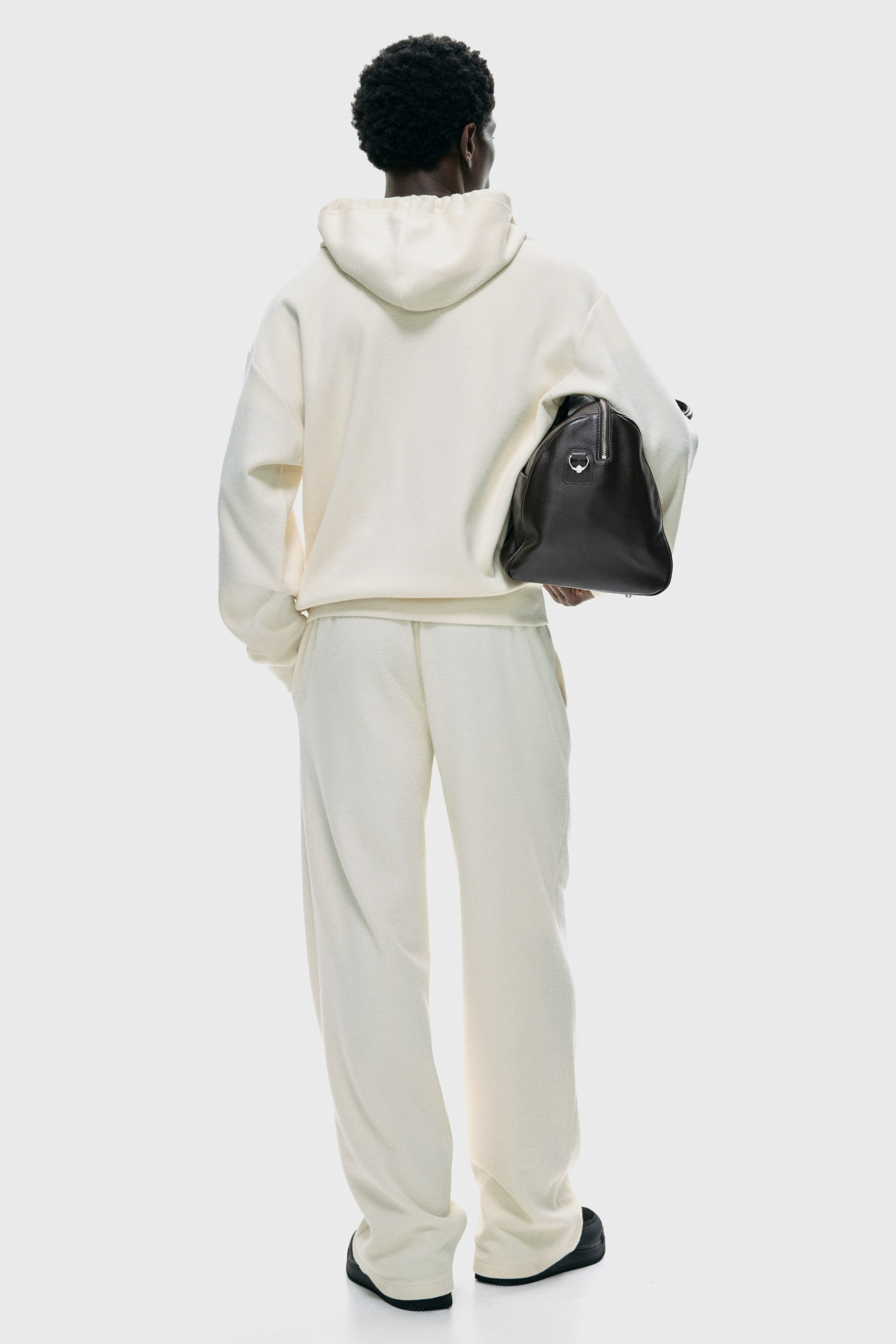 View larger image: Loose Fit Jersey zip-through hoodie - Cream - Men | H&M IN 5