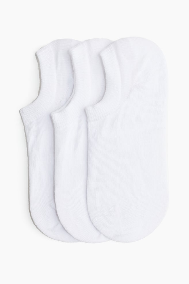 3er-Pack Sneakersocken - Weiss/Schwarz - 1