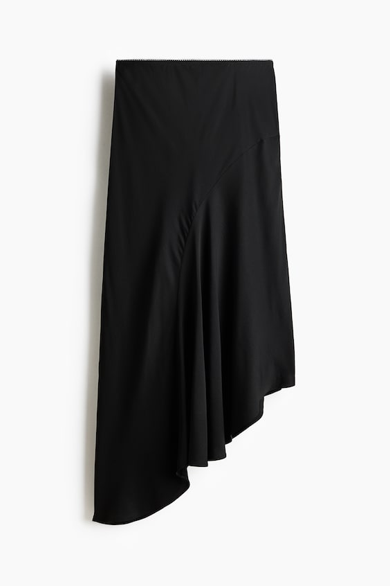 Женские юбки H&M Asymmetric Satin Skirt