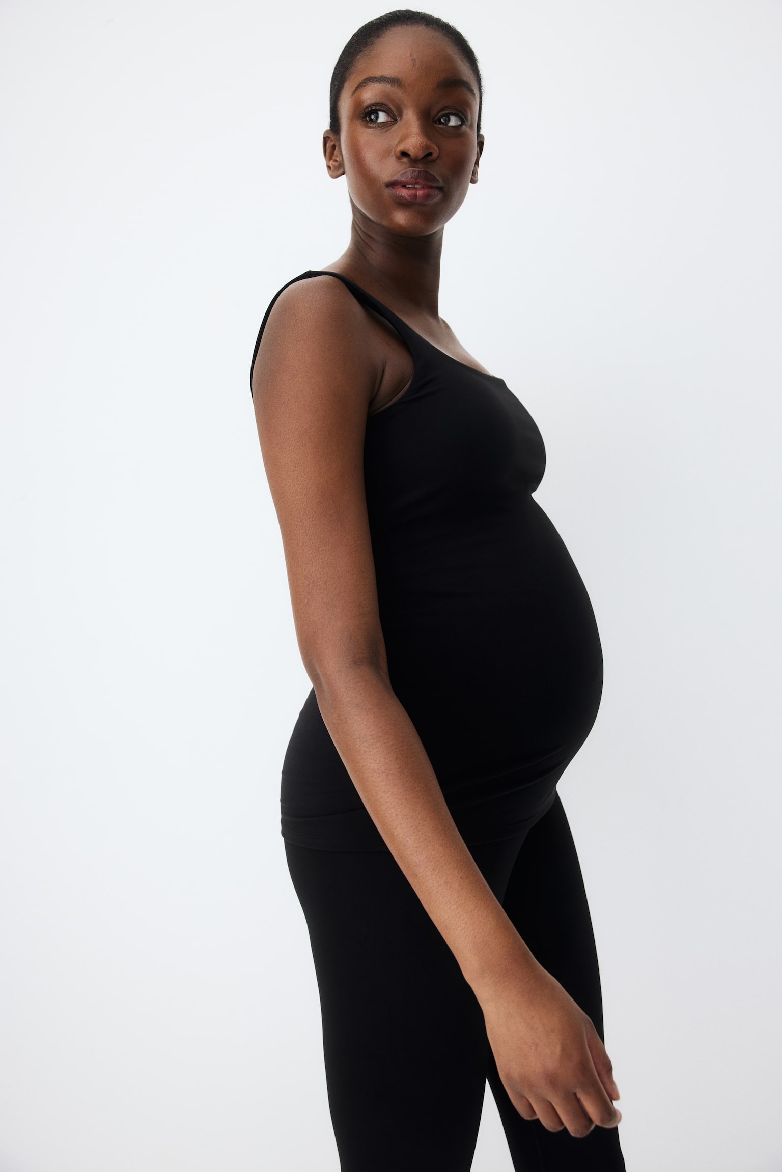 MAMA Sports vest top with SoftMove™ - Black/Dark brown - 4