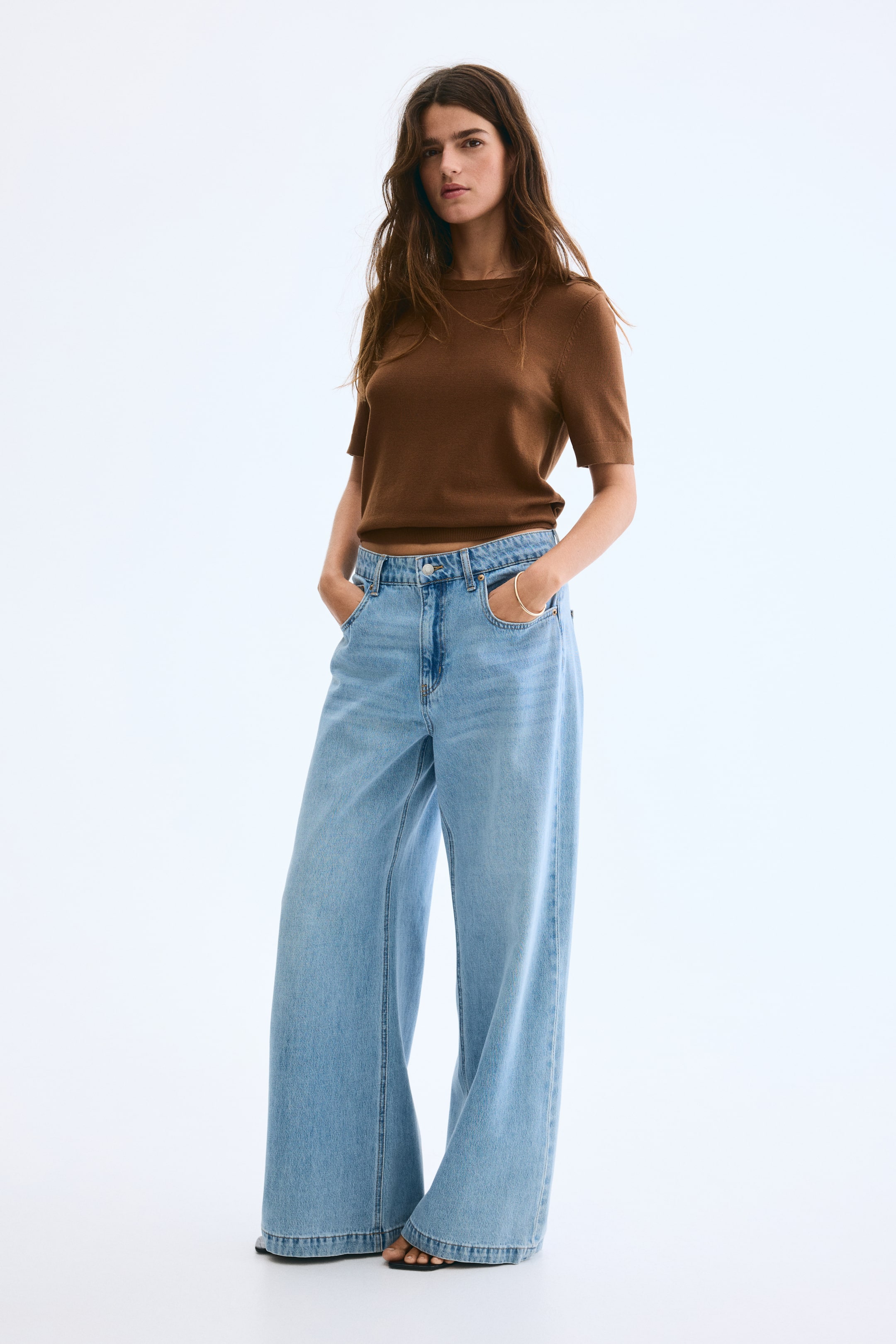 View larger image: Fine-knit top - Brown - Ladies | H&M IN 1