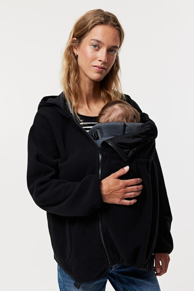MAMA Before & After babywearing fleece jacket - Black - 6