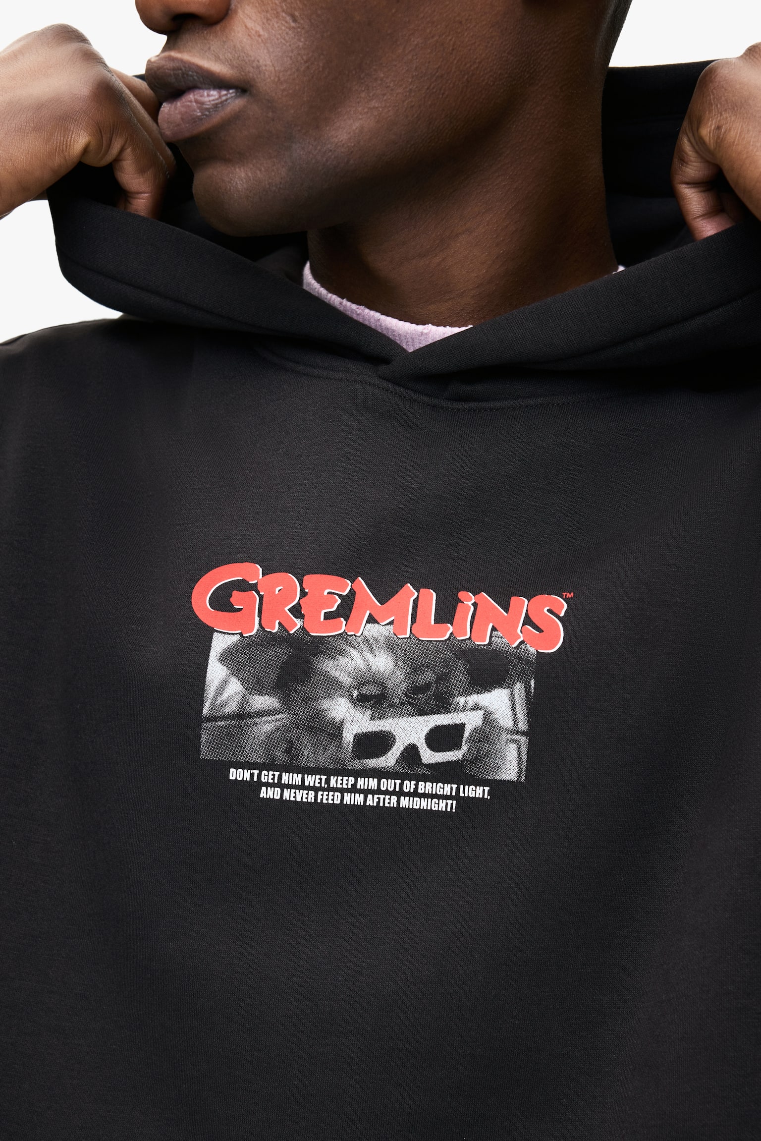 Kapucnis felső Loose Fit - Fekete/Gremlins/Fekete/Batman/Fekete/Stranger Things/Fekete/Nirvana/Fekete/Ford/Fehér/The Shining/Fekete/Metallica/Fekete/Fender/Rózsaszín/Keith Haring - 3