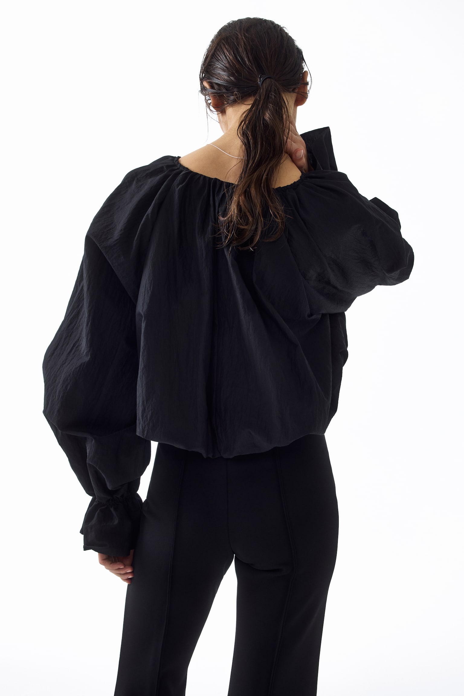 Creased Flared Pants - 3