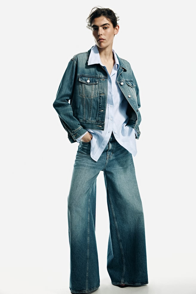 Linen-blend Shirt-Light blue - 6