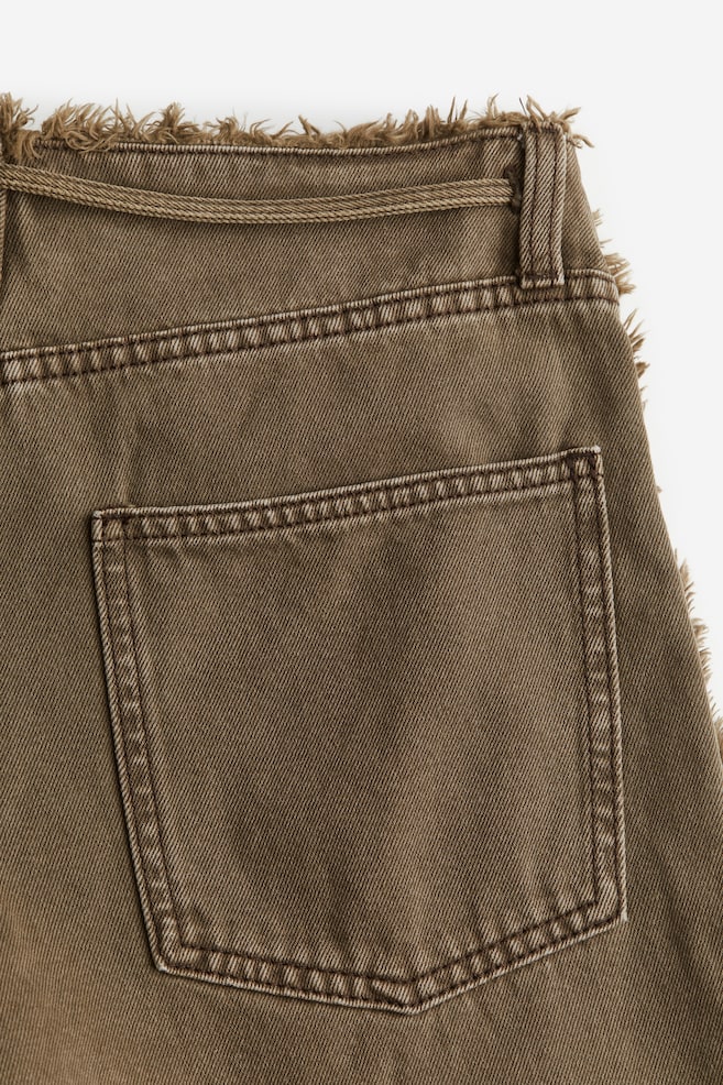 Baggy Regular Jeans - Mørk gråbeige/Sart denimblå - 4
