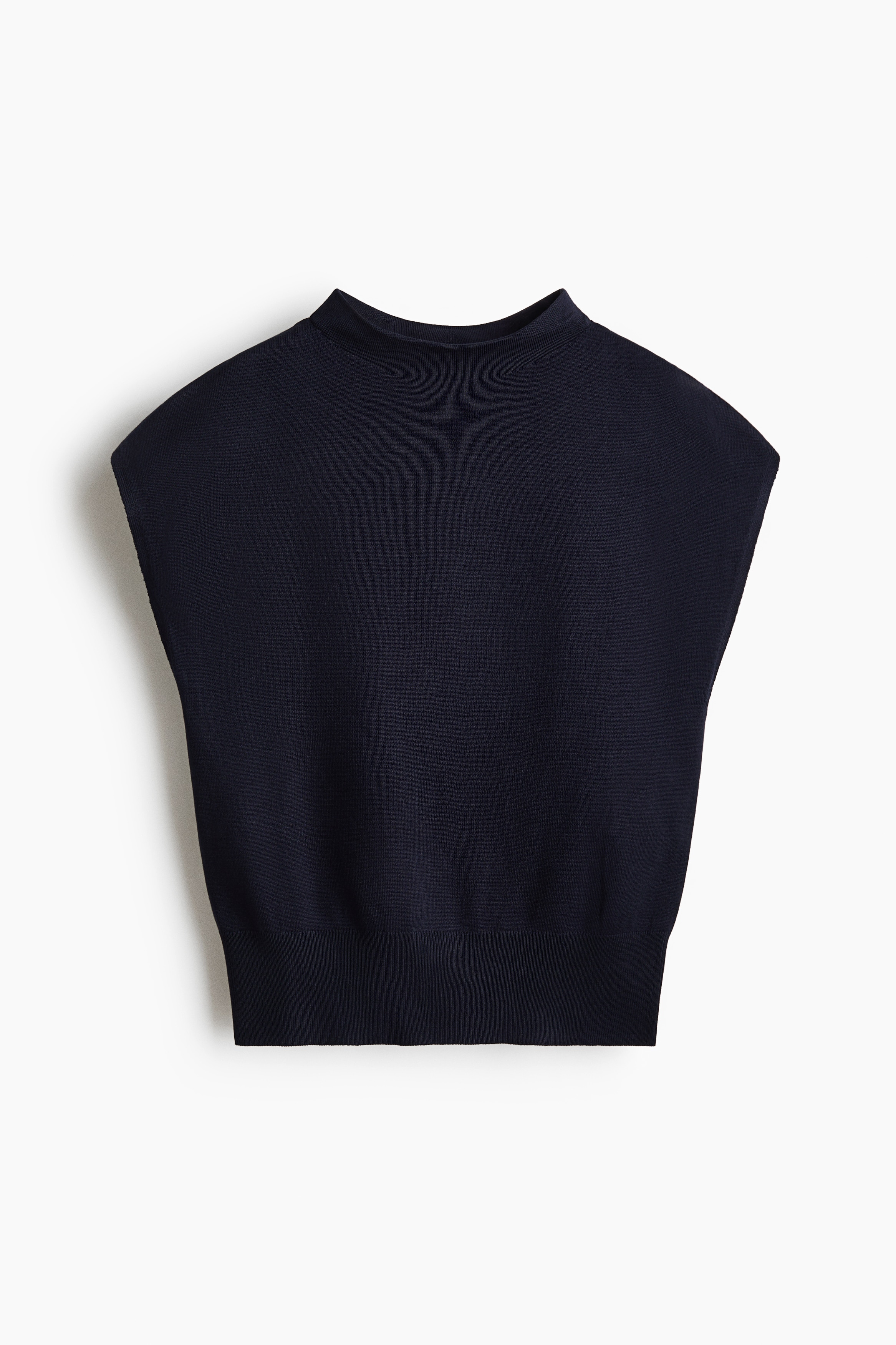 Turtleneck sweater vest - Navy blue/Burgundy/Brown