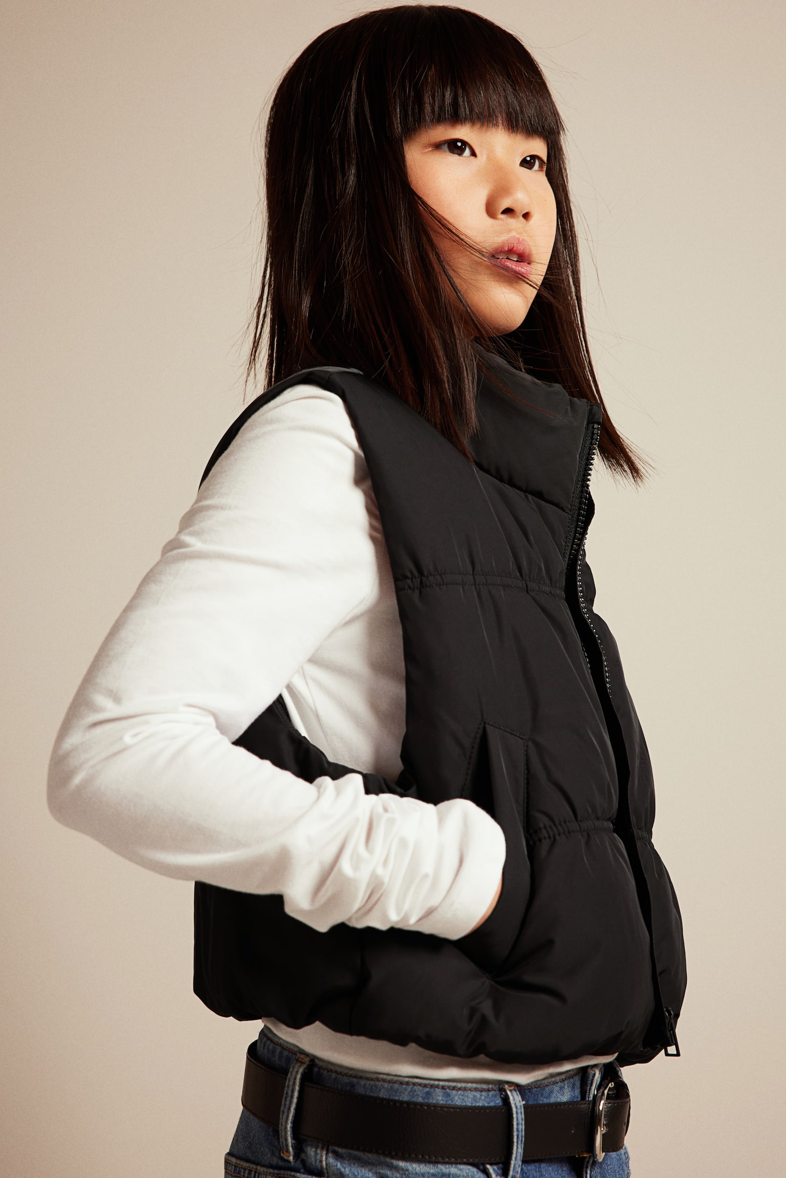 Puffer gilet - Black - 4