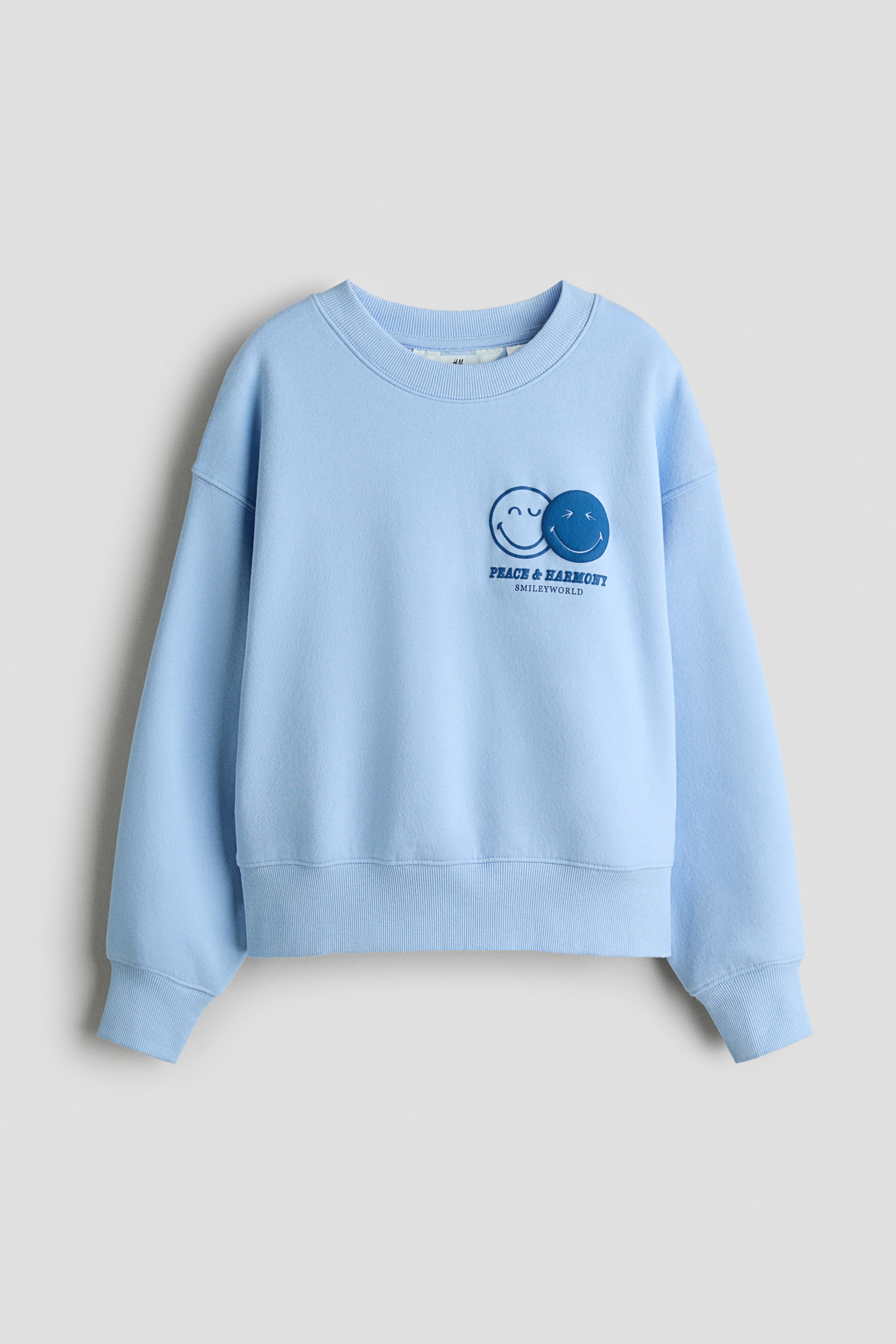Ampliar la imagen: Sudadera con diseño - Azul claro/SmileyWorld® - Kids | H&M MX 5