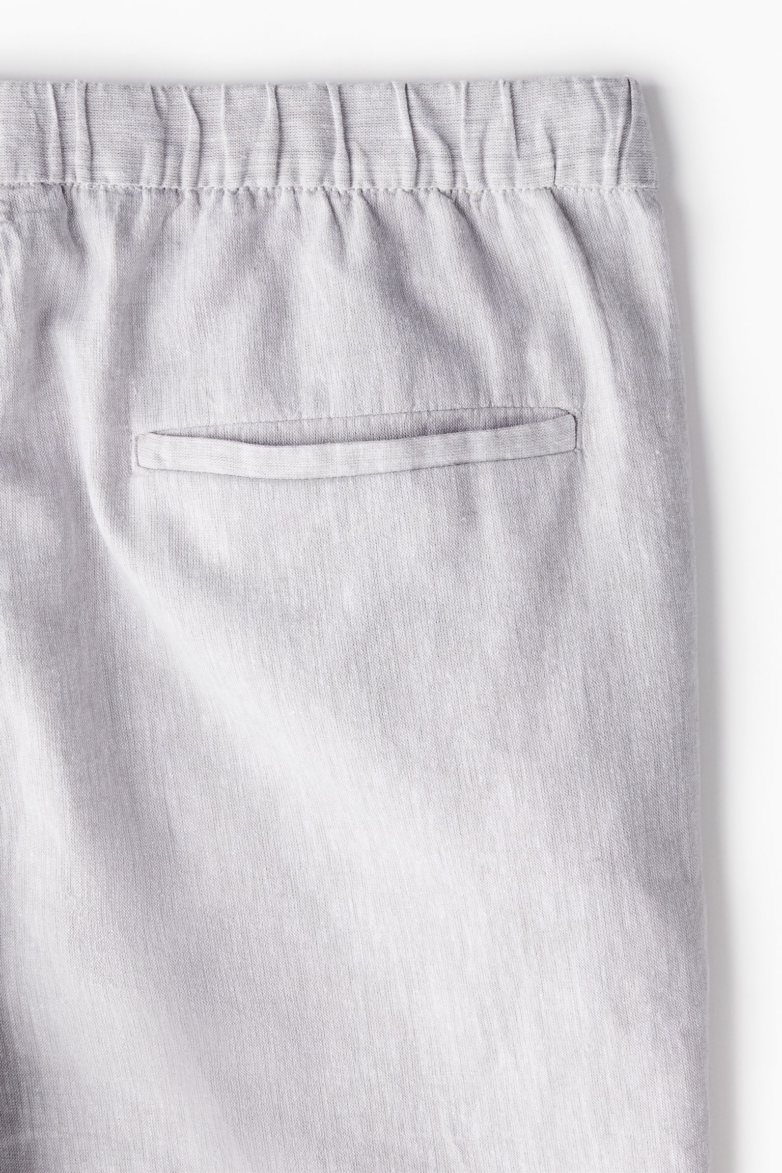 Regular Fit Linen-blend shorts - Light grey/Light beige/Black/White/Dark blue - 6