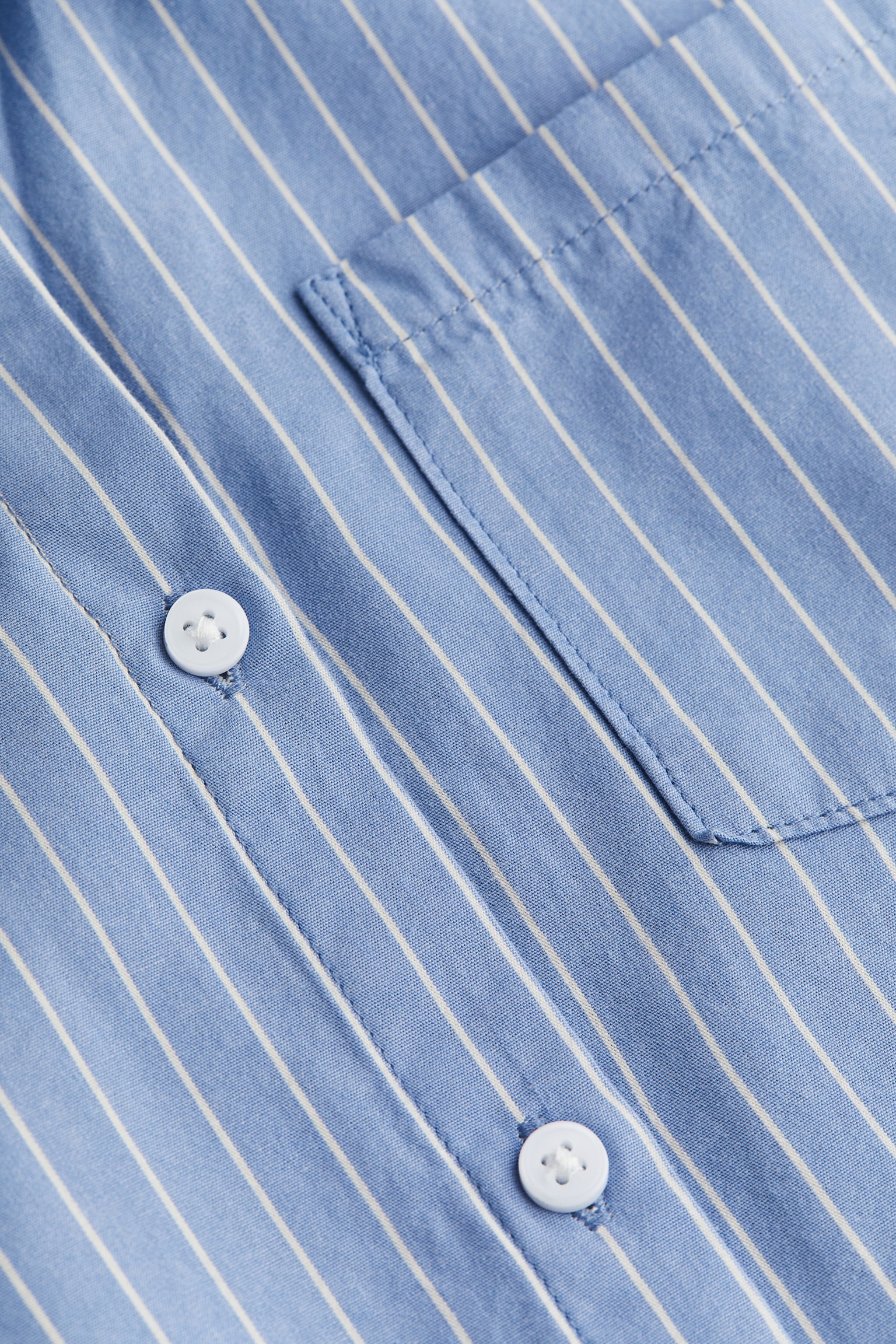 Cotton poplin shirt - Blue/Striped - 2