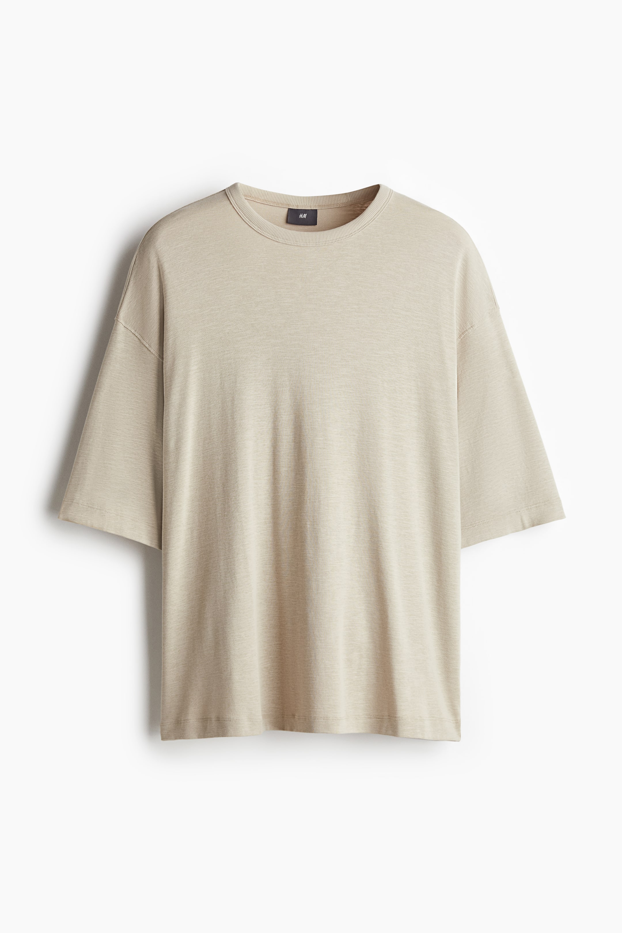 Pyjama T-shirt and shorts - Light beige - Men | H&M GB 6