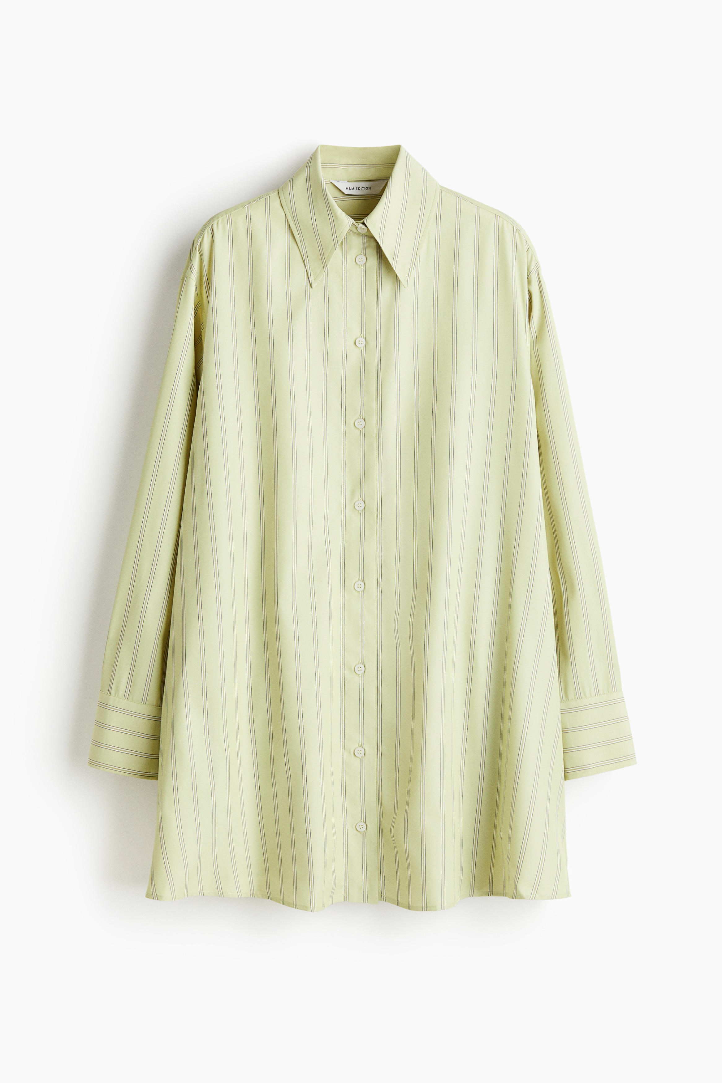 Σεμιζιέ σε γραμμή Α - Ανοιχτό πράσινο/ριγέ/Μπλε/ριγέ