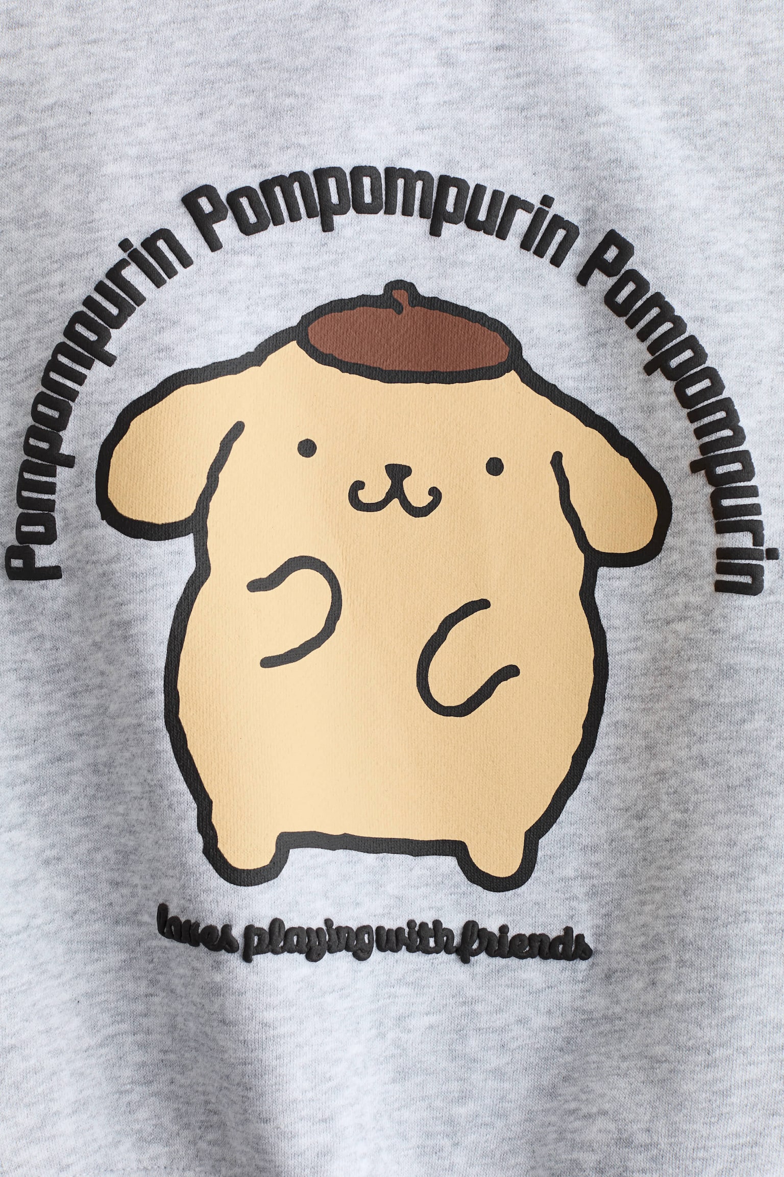 Sudadera con diseño - Gris jaspeado/Pompompurin/Morado tenue/Hello Kitty/Azul claro/SmileyWorld® - 2