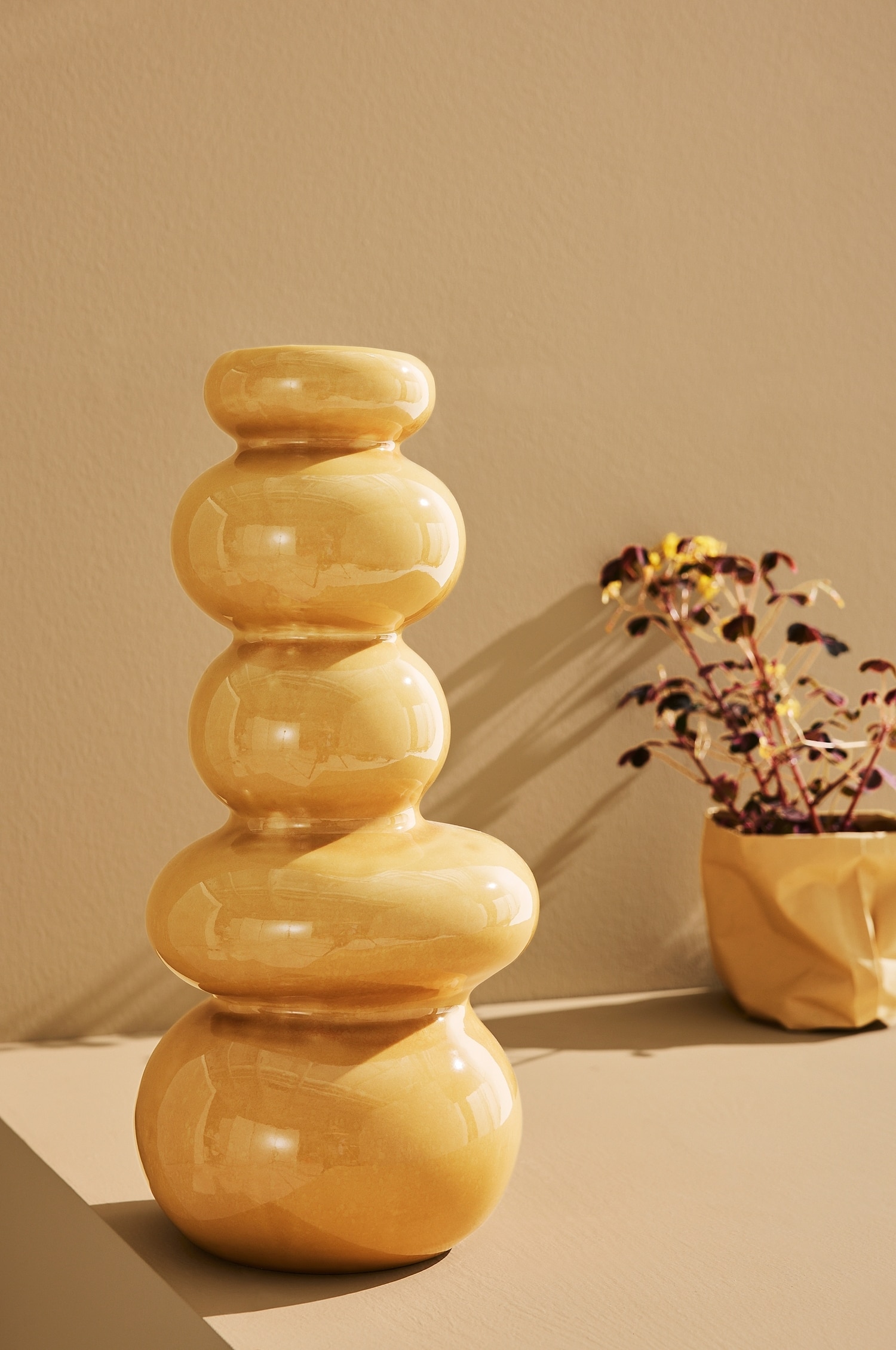 Abby Vaas - Glanzende Abrikoos/Chroom