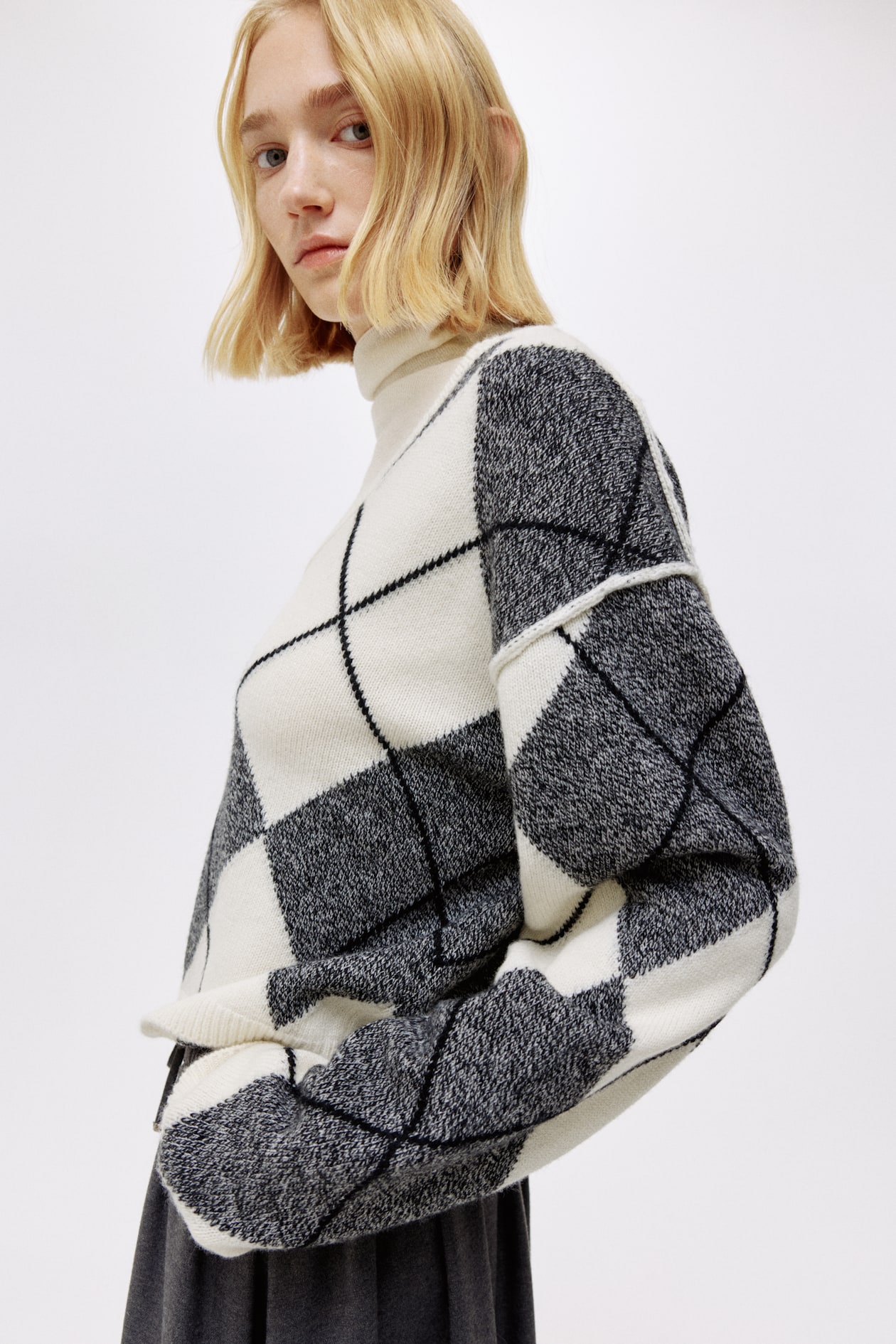 Jacquard-Knit Wool Sweater - image 2