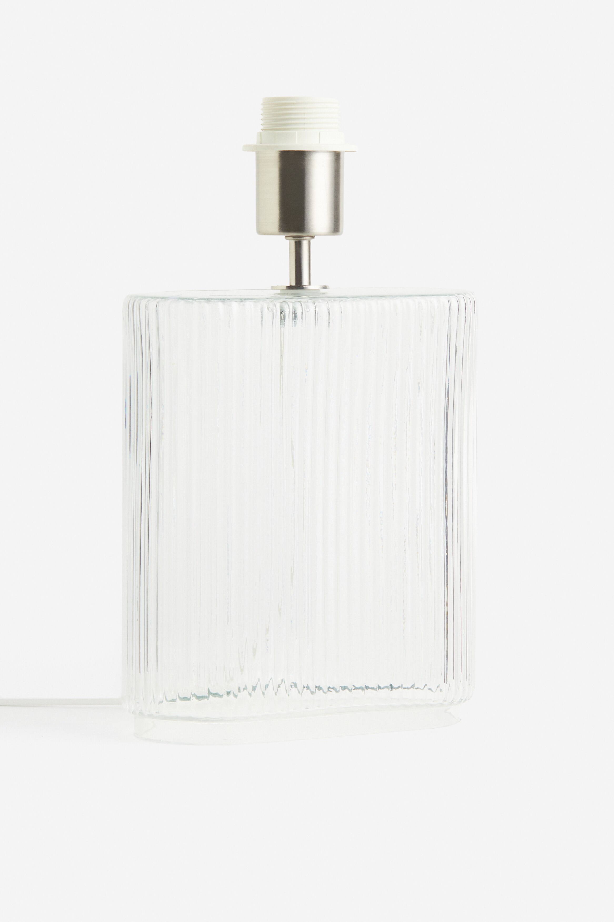 Glass table lamp - Light beige/Clear glass - Home All | H&M GB