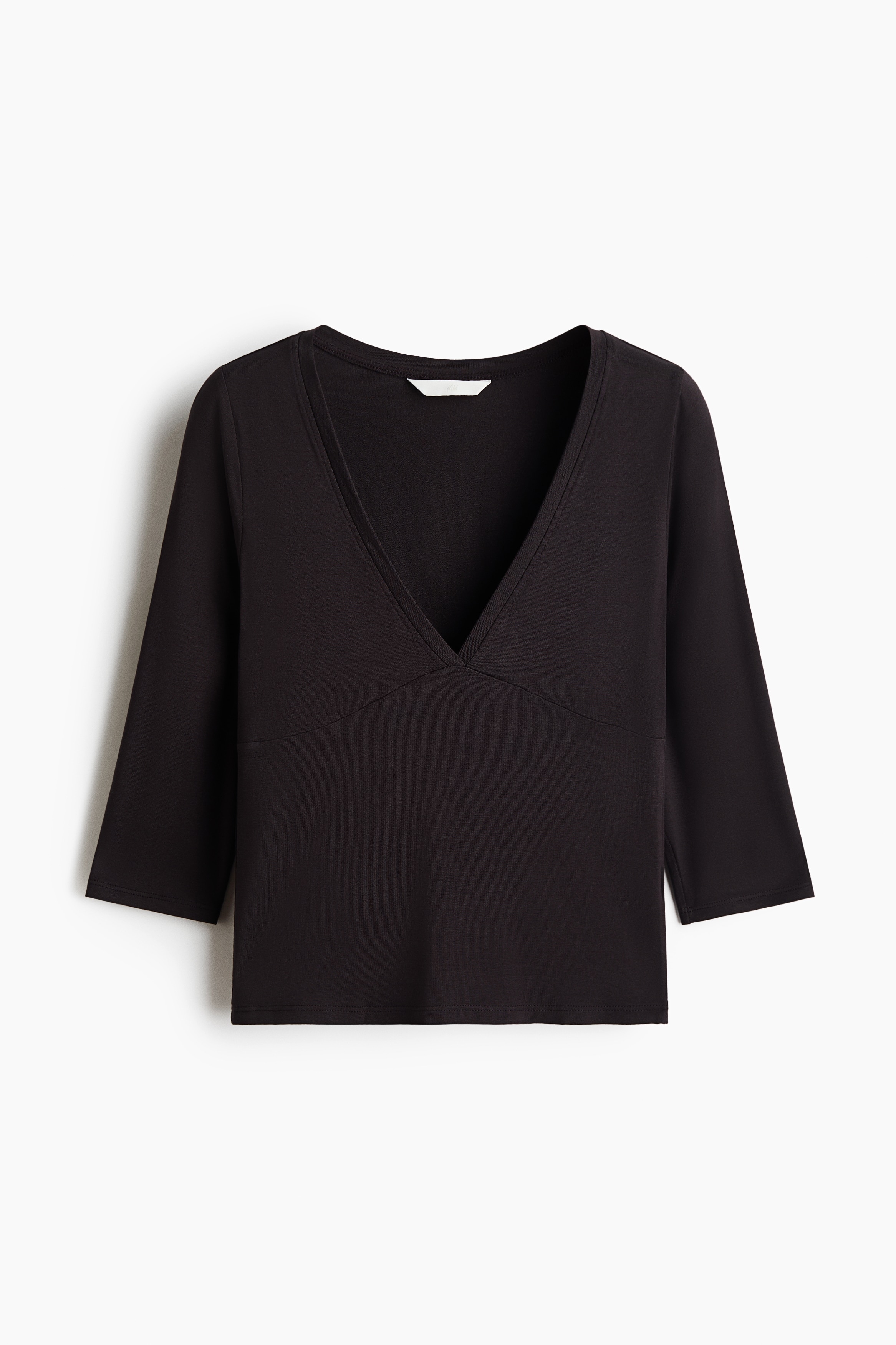 Camisola em viscose com decote em VModelo