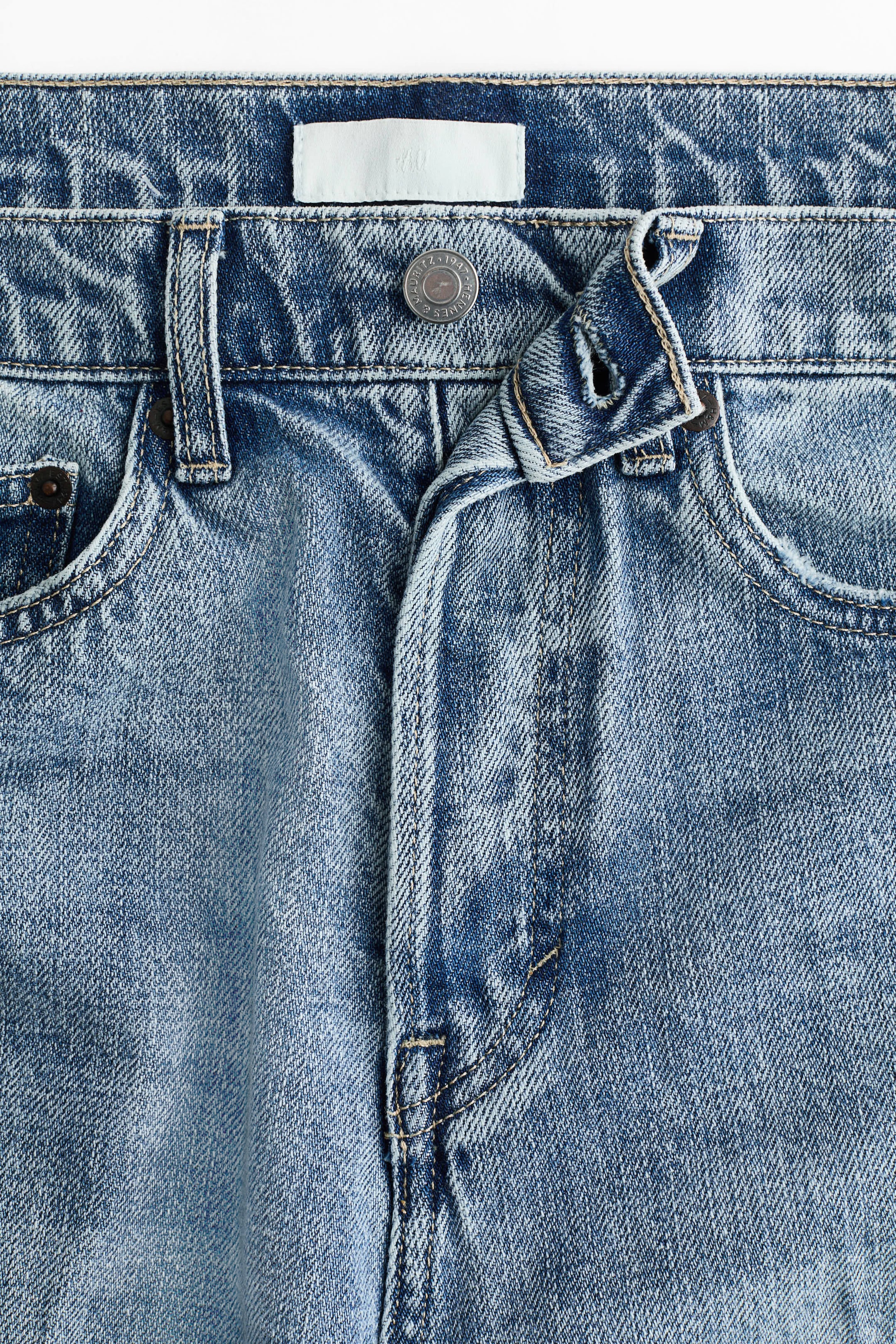 Barrel High Ankle Jeans - Light denim blue - Ladies | H&M HK