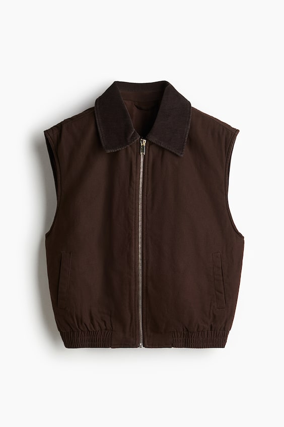 Женские жилеты H&M Vest with Corduroy Collar