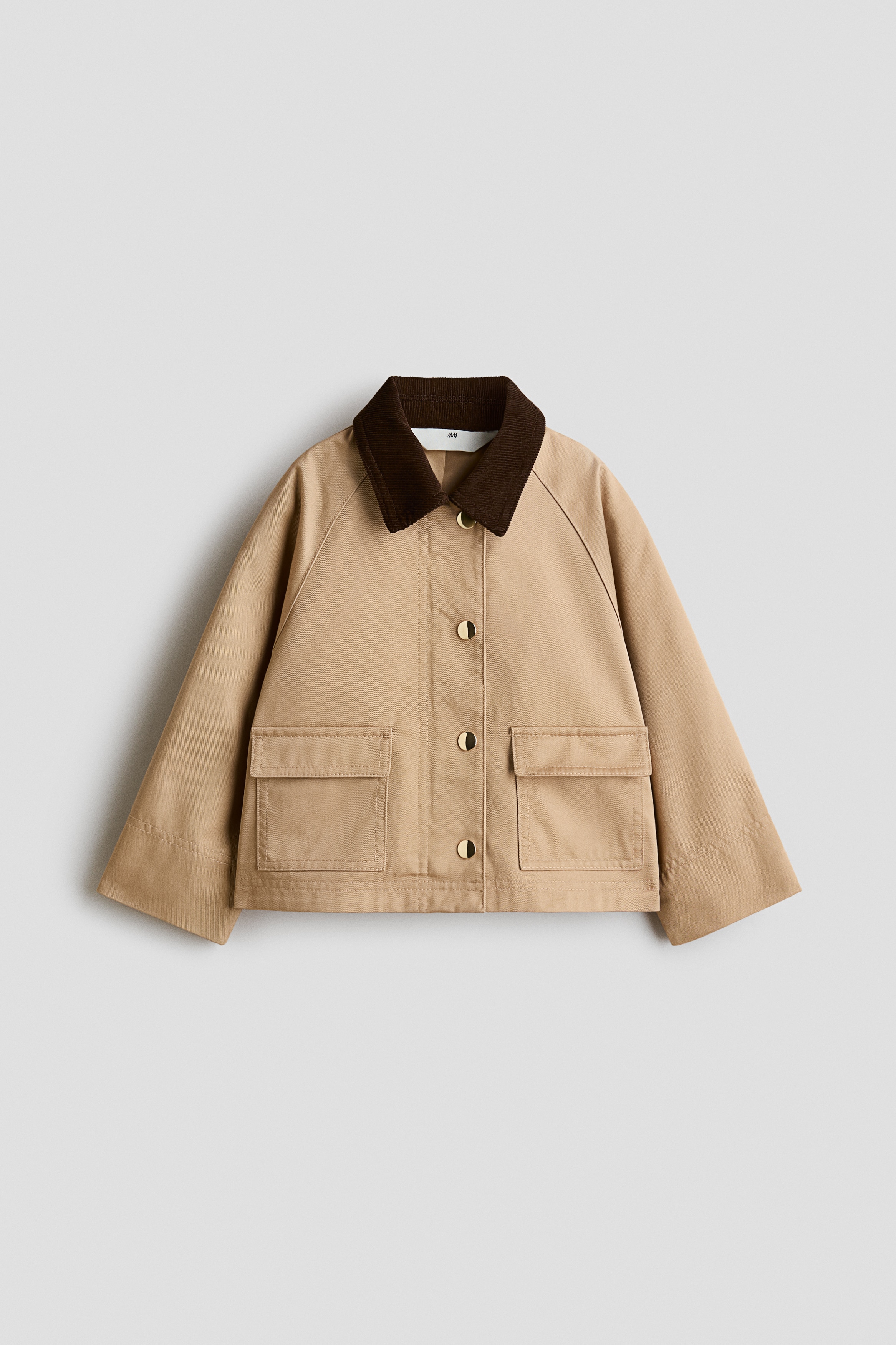 H & M - Utility-Jack mit Cordkragen - Beige - Kinder