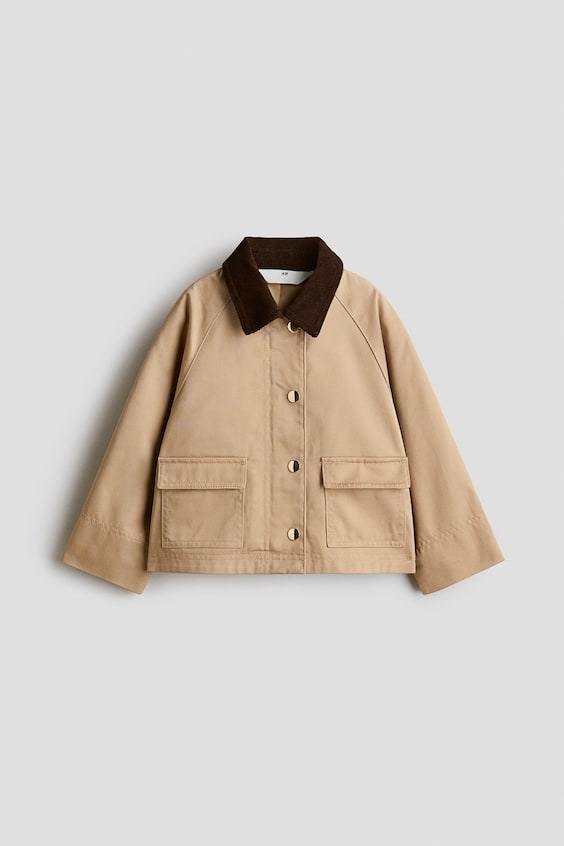 Детские куртки H&M Utility Jacket with Corduroy Collar