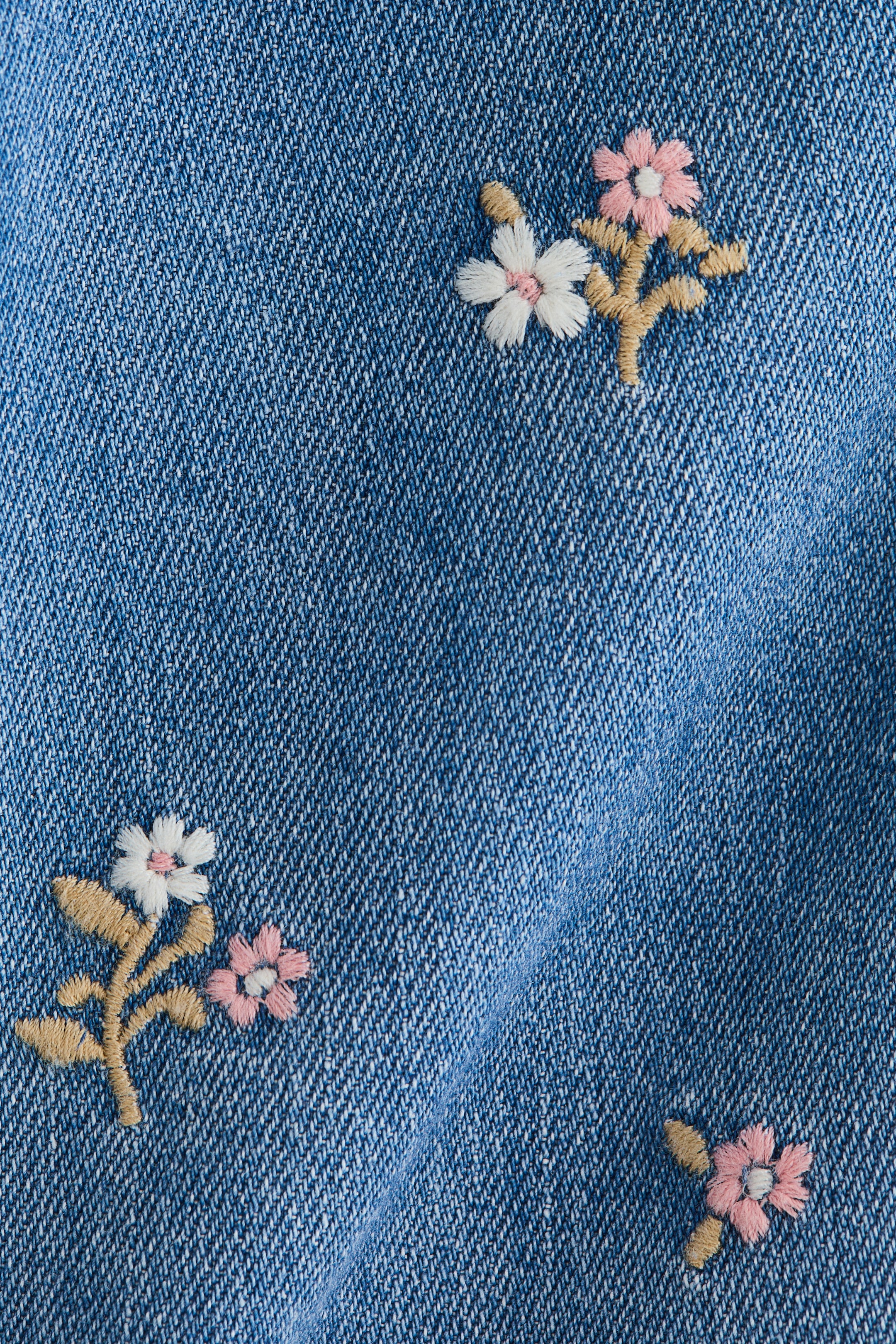Детские джинсы H&M Embroidered-Detail Jeans — фото 3