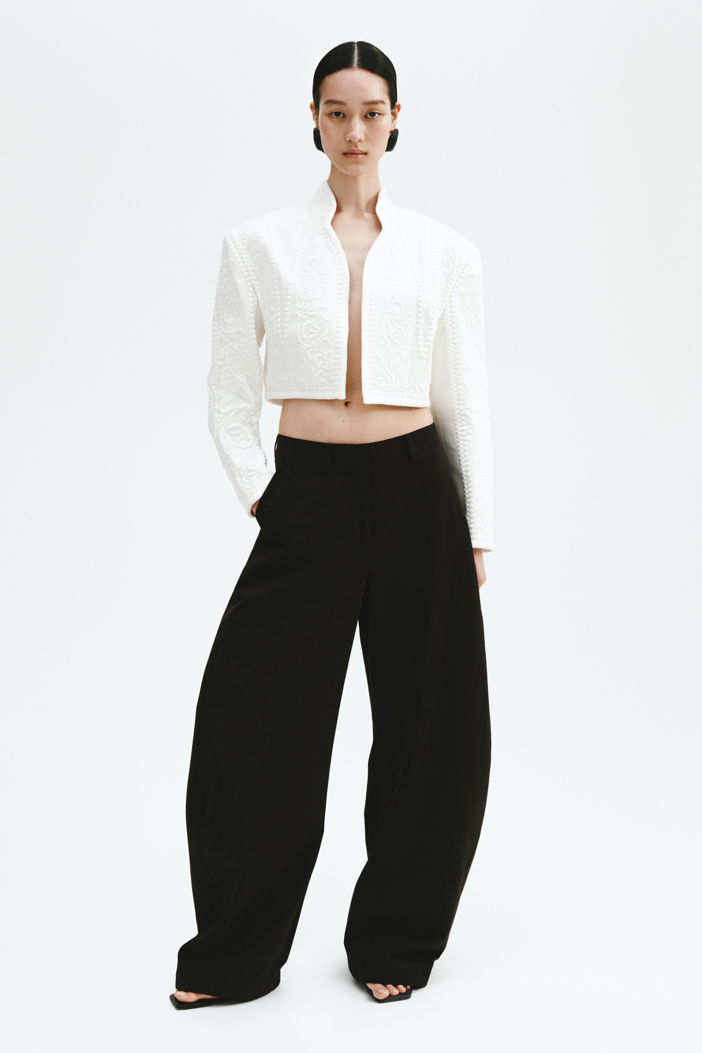 Linen-Blend Bolero Jacket from H&M - $139