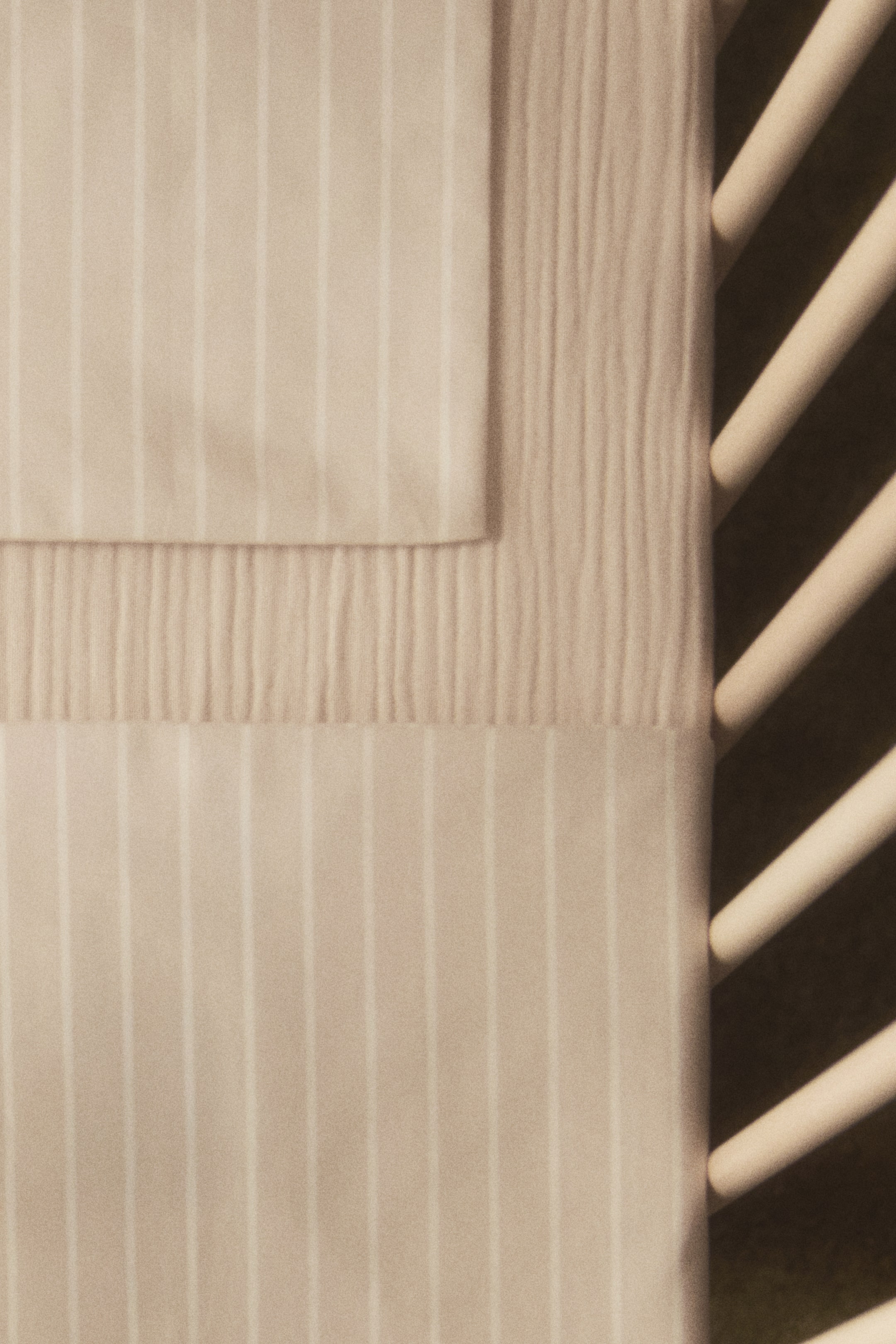 View larger image: Cotton Percale Crib Duvet Cover Set - Light beige/Striped - Home All | H&M CA 1