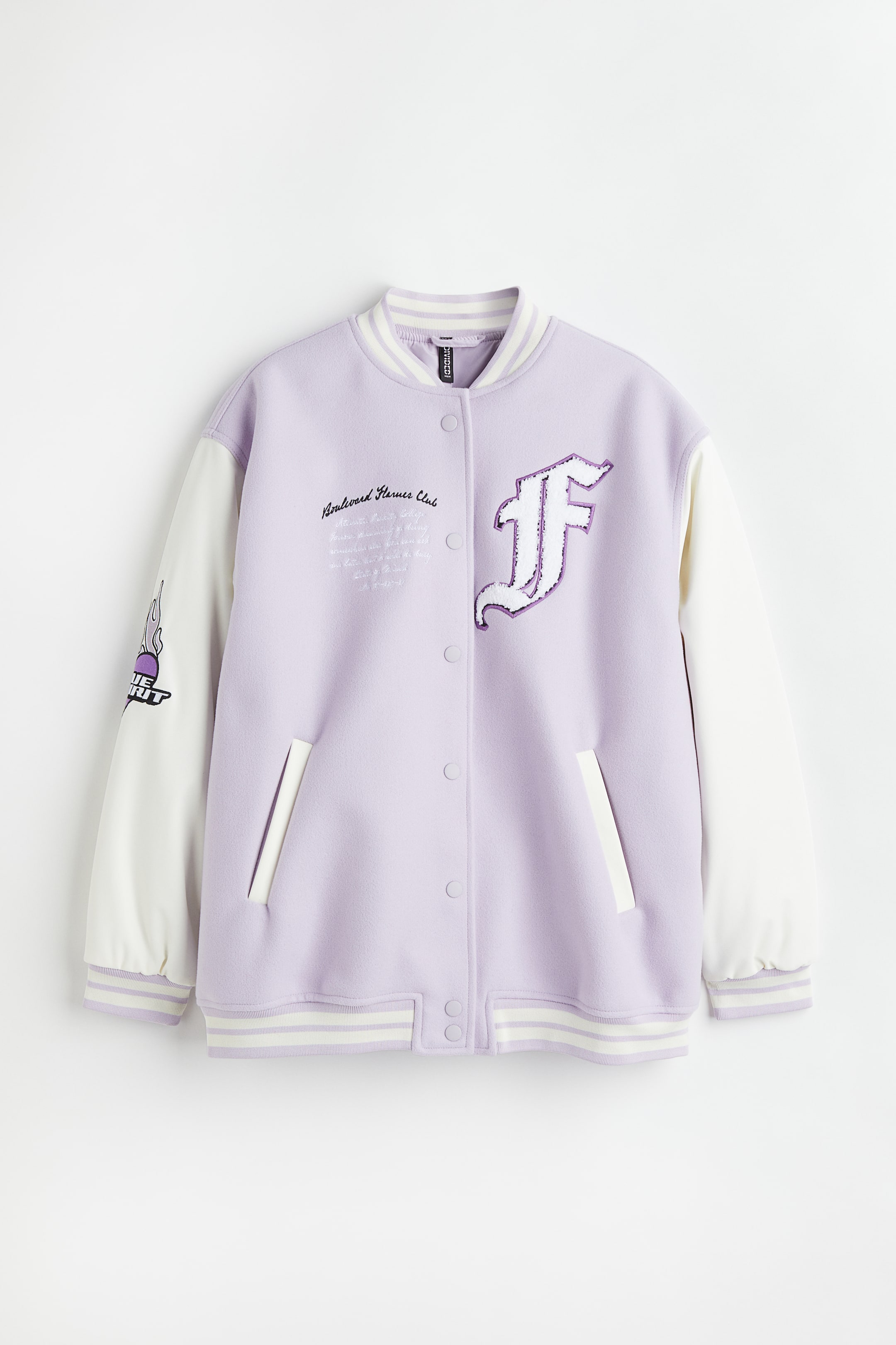 Prikaži veću sliku: Bejzbol jakna - Svetloljubičasta/bela - Ladies | H&M RS 1