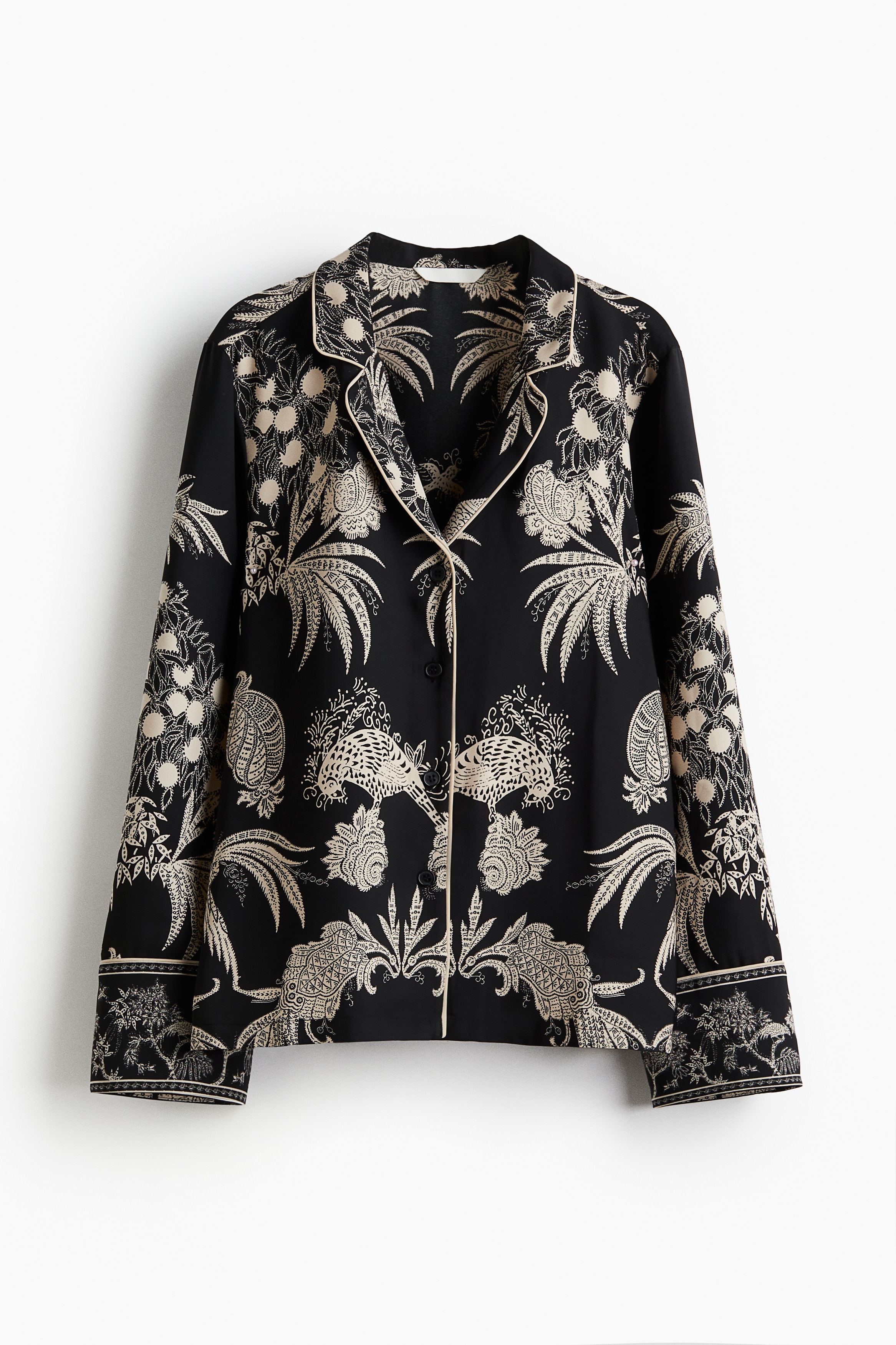 Printed Resort Shirt - Black/patterned