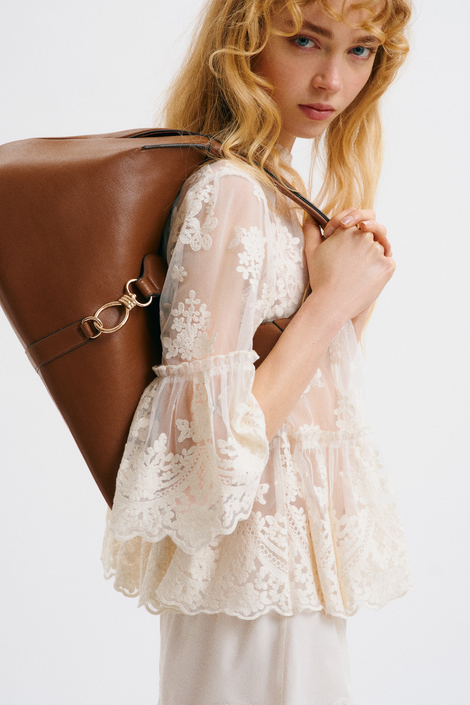 Сумка на плече - Коричневий - 1