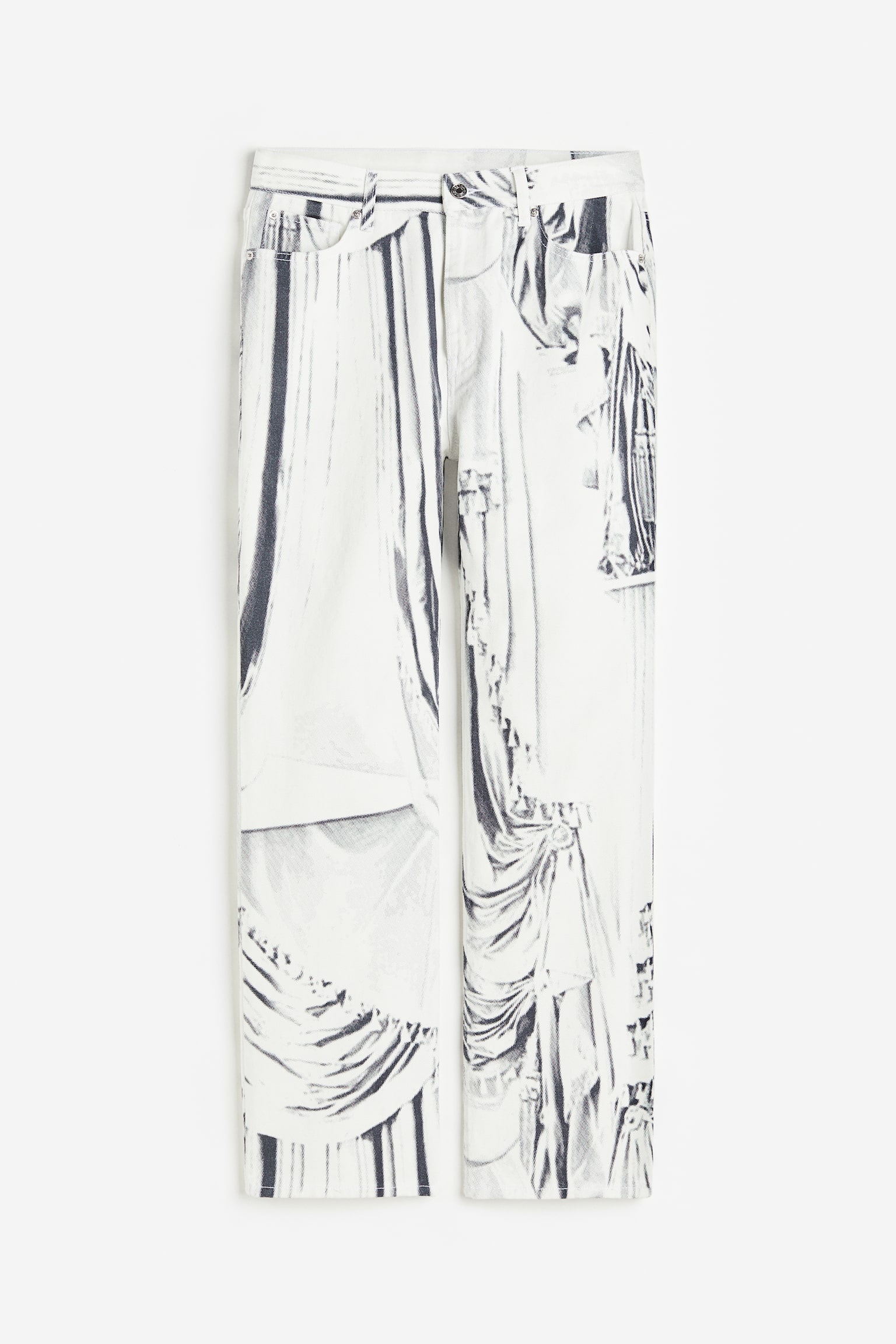 Print Jeans - White/Pattern - 1