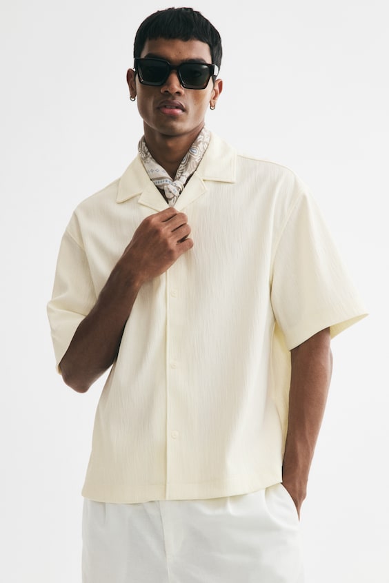 Koszula z otwartymi klapami Relaxed Fit