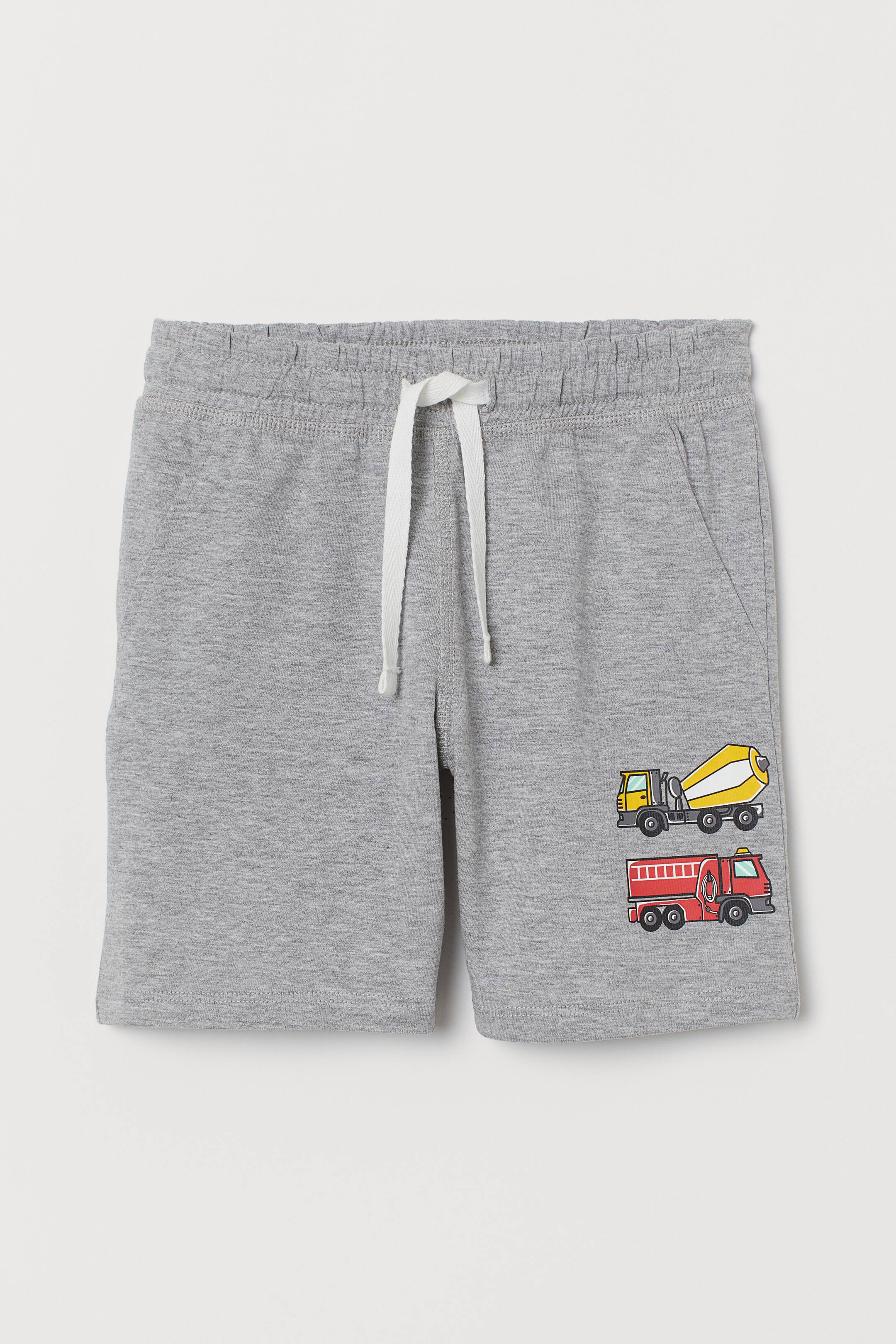 Größeres Bild ansehen: Jerseyshorts - Grau/Fahrzeuge - Kids | H&M DE 1