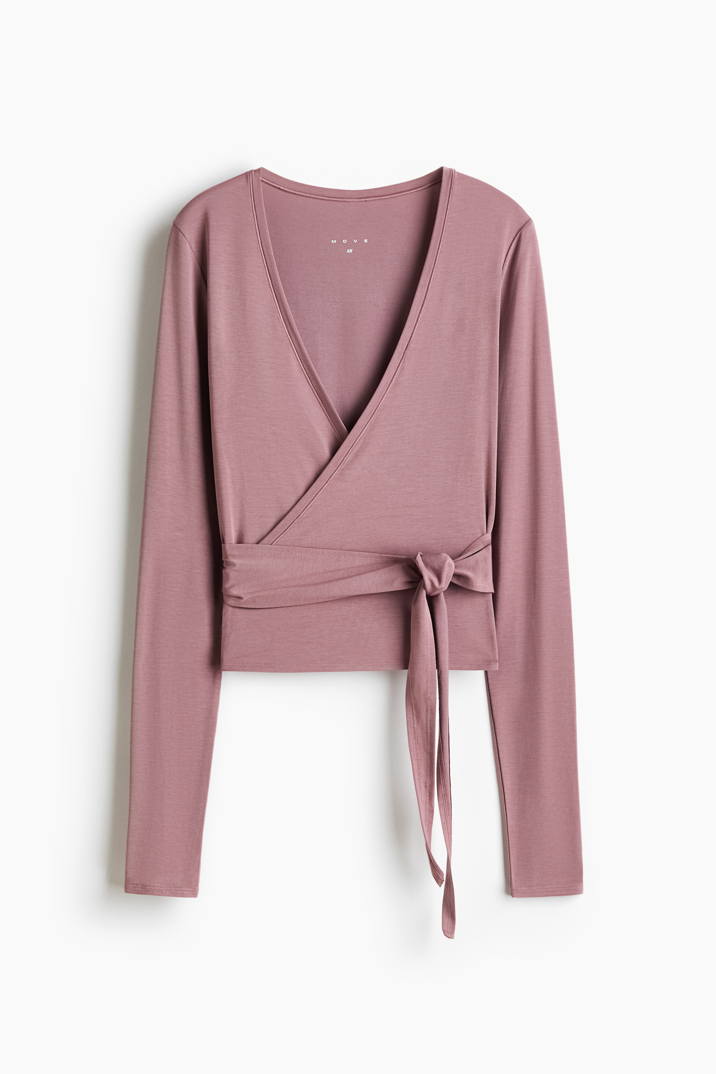 H & M - Sportshirt im Wickelschnitt aus Modal - Rosa - Sportswear