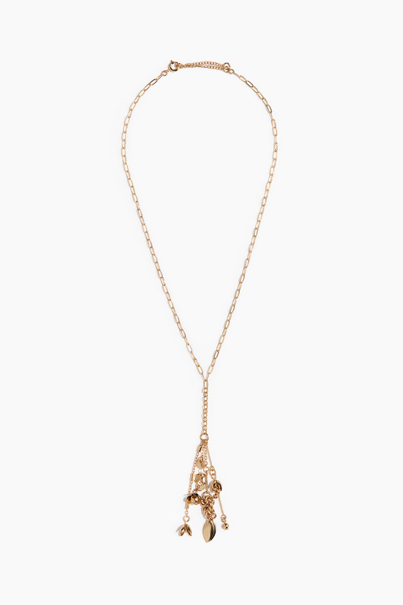 Lariat necklace - Gold-coloured - 1