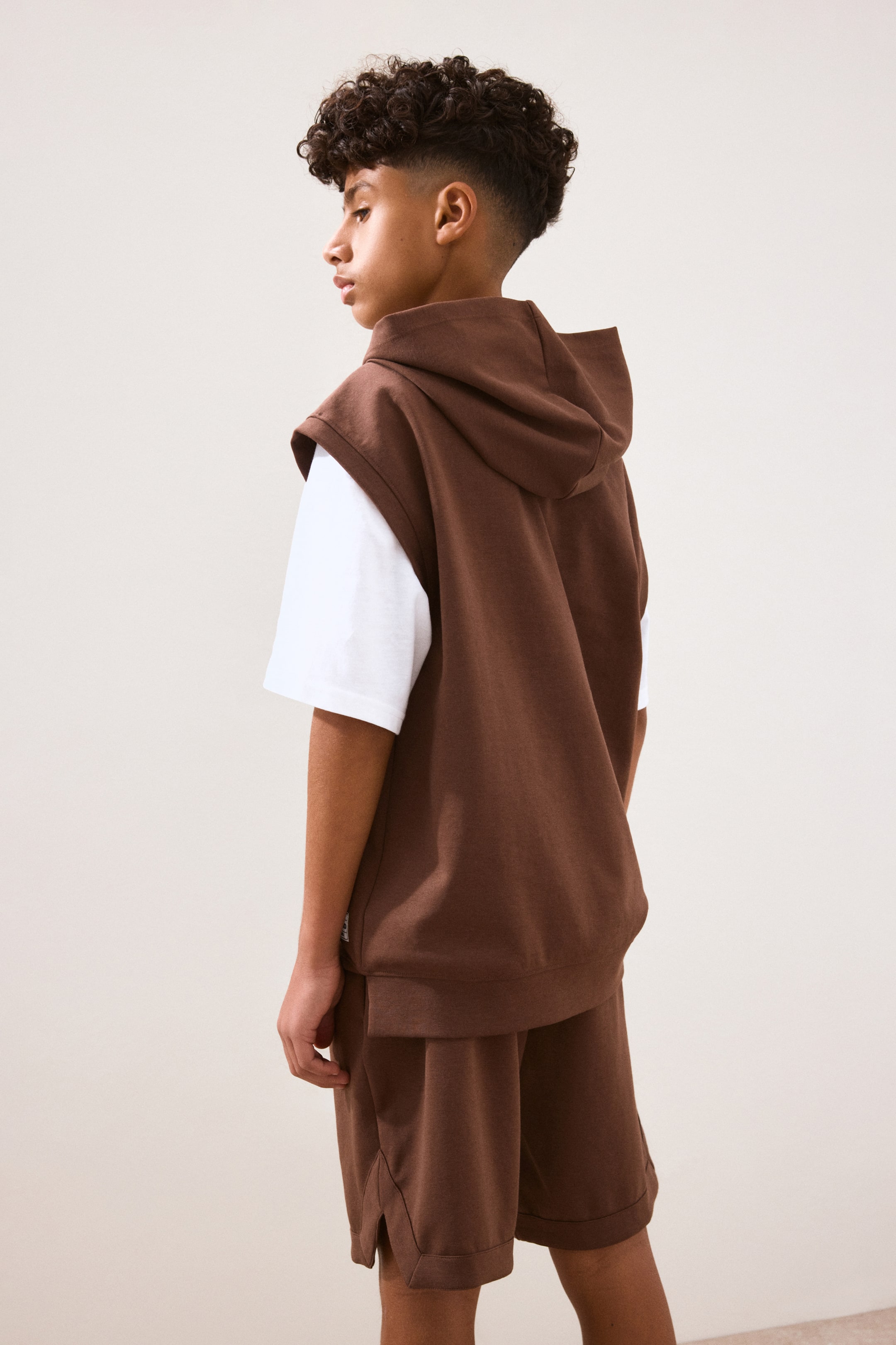 Детские шорты H&M Sleeveless Sports Hoodie and Shorts with DryMove™ — фото 4