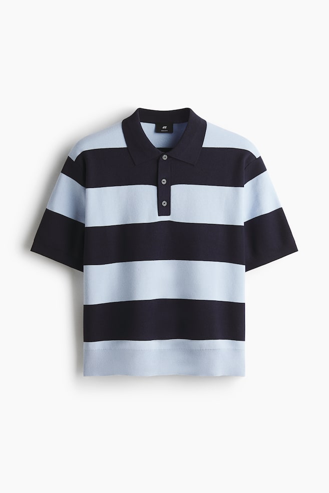 Regular Fit Polo shirt - Navy blue/Striped - 1