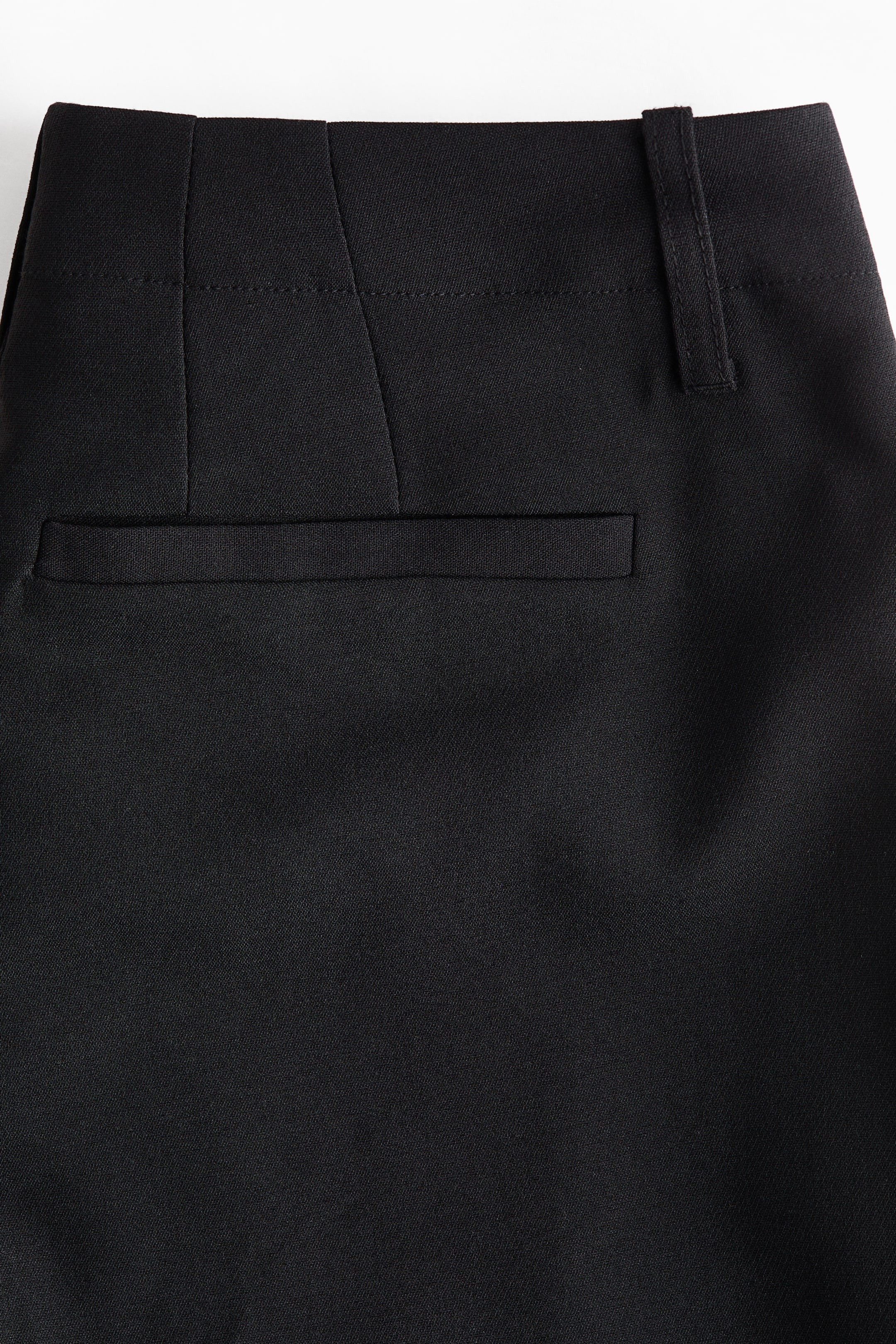 Slit-Hem Twill Pants