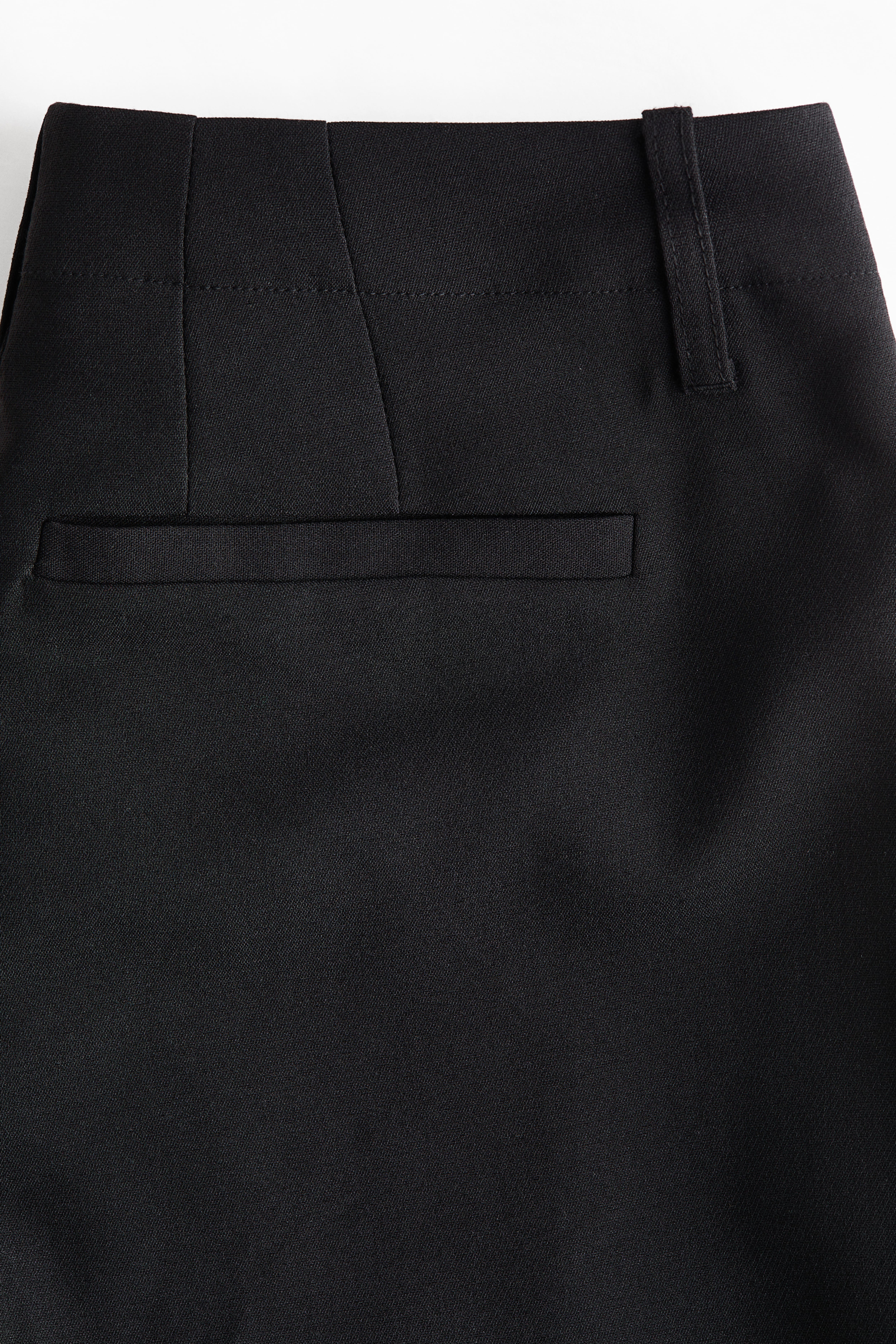 Slit-Hem Twill Pants