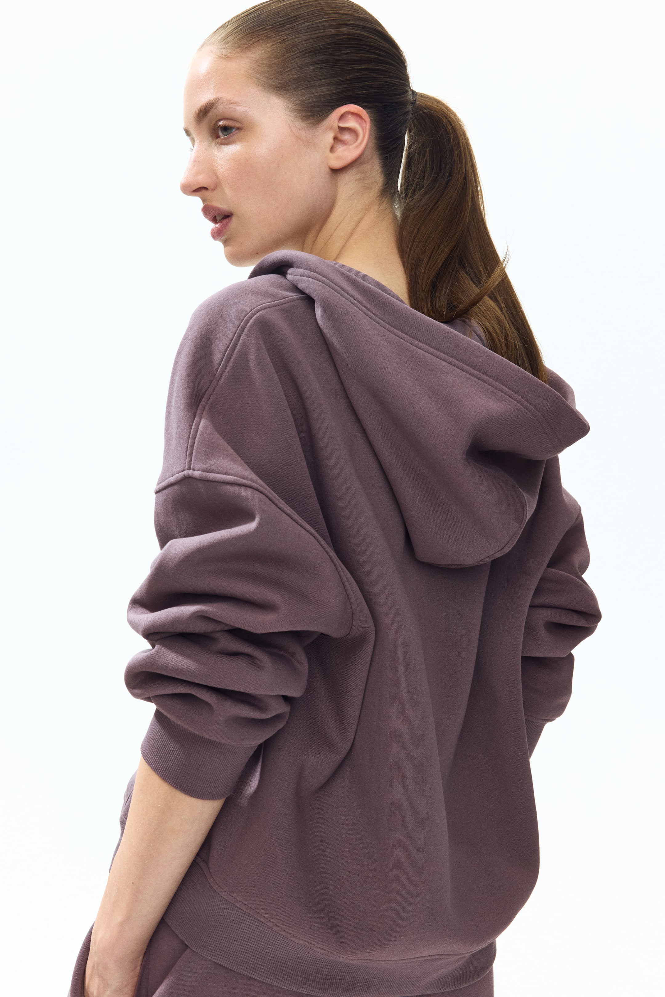 Zip-through hoodie