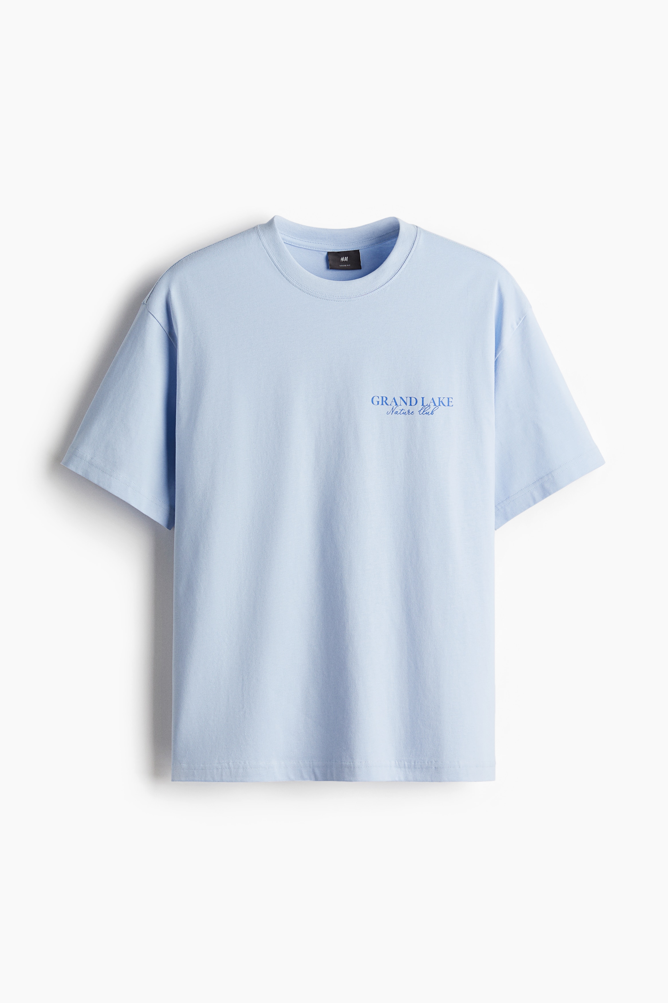 Men's Light blue/Wickford Hills Loose Fit Printed T-shirt | H&M CA