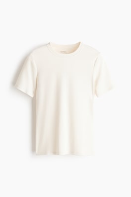 Ribbad T-shirt Cooling Slim Fit
