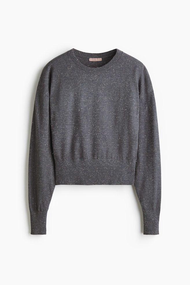 Feinstrickpullover - Dunkelgrau - 1