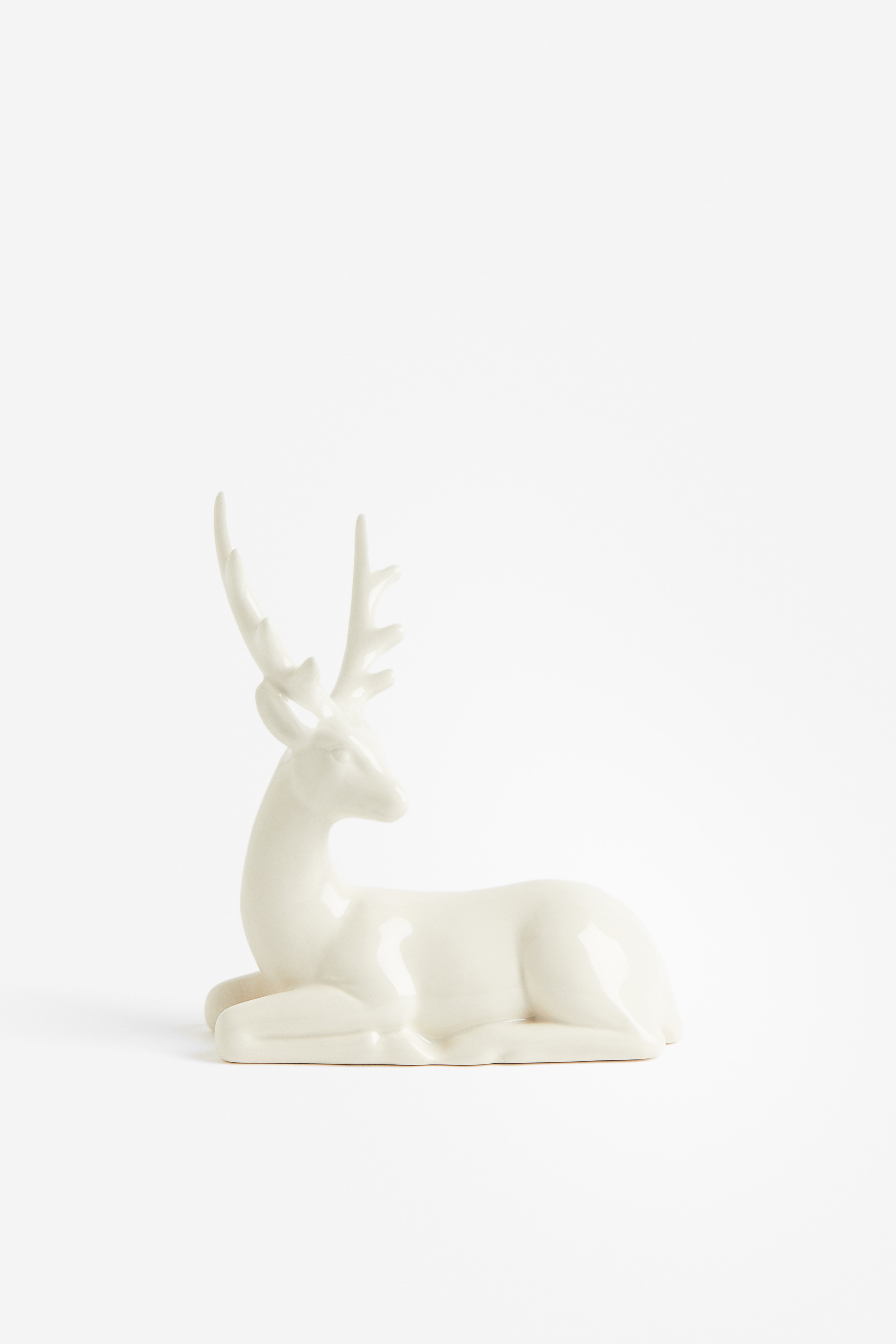 Decoração de Natal - Branco/Branco/Veado