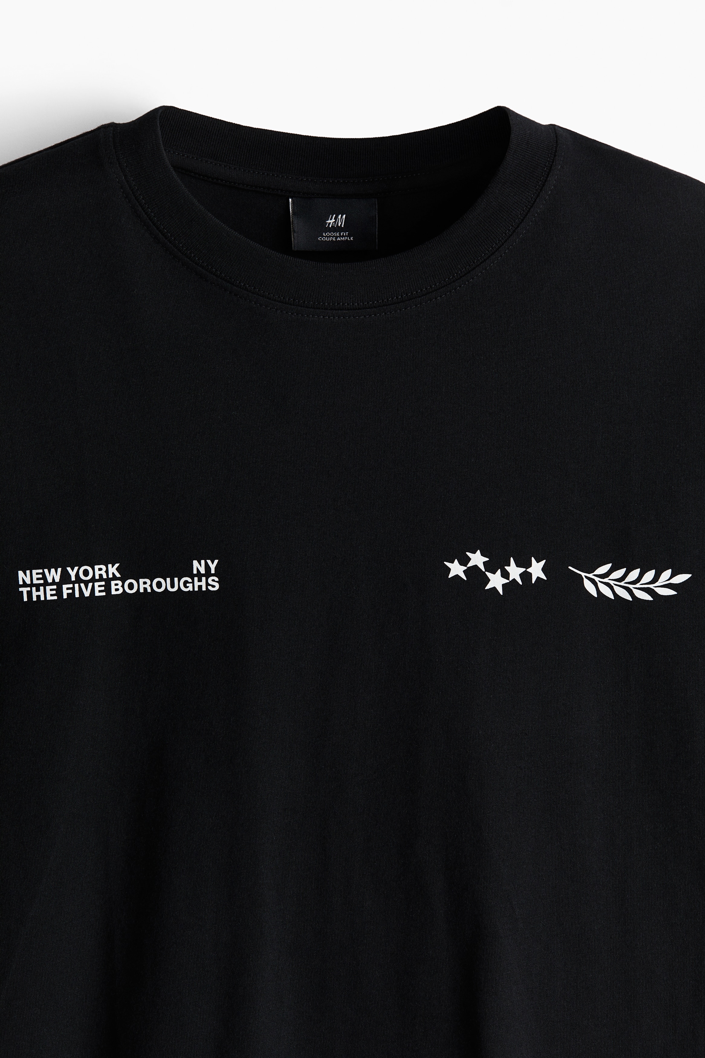 ルーズフィット プリントTシャツ - ブラック／ニューヨーク - Men | H&M JP